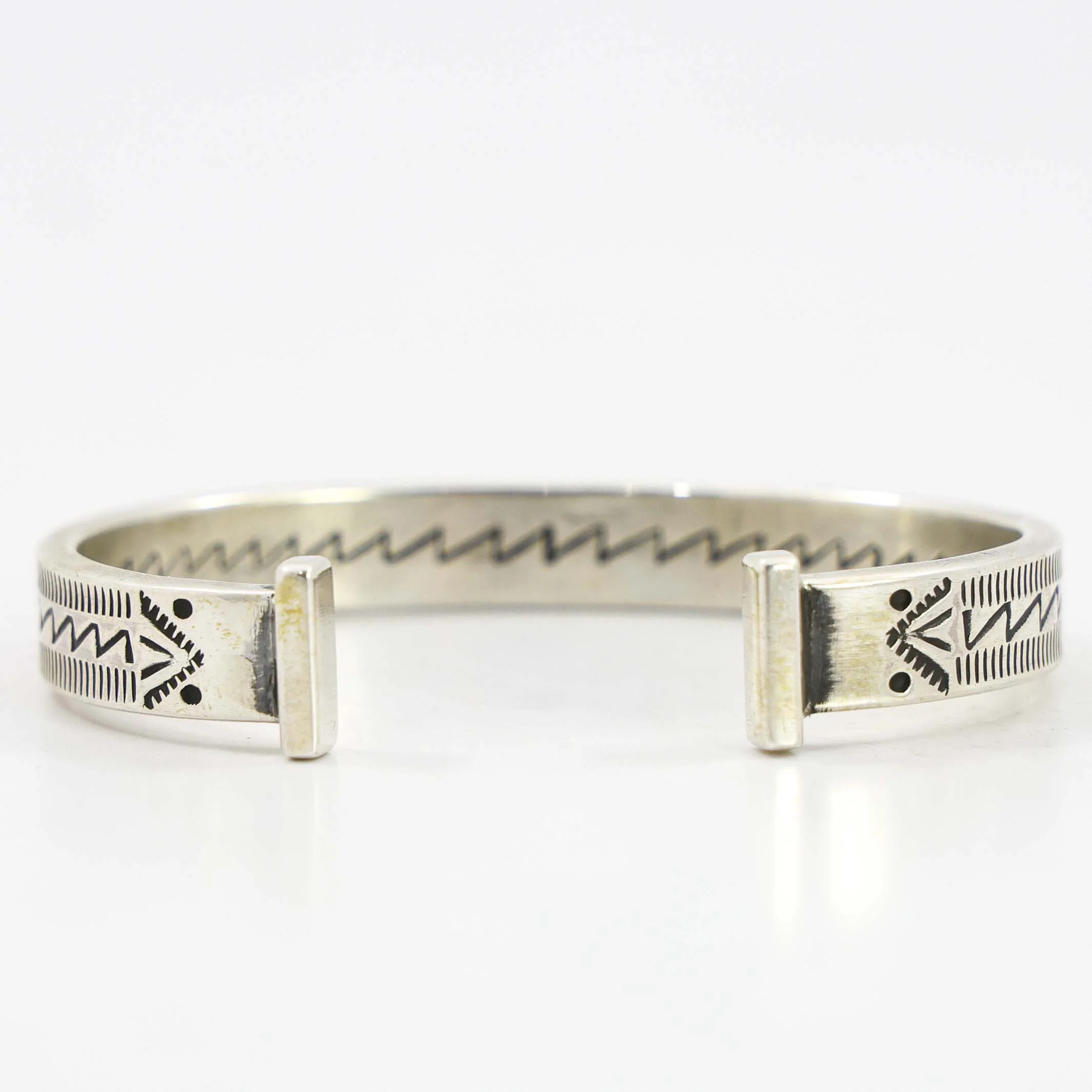 Stamped Silver Cuff - Image 6