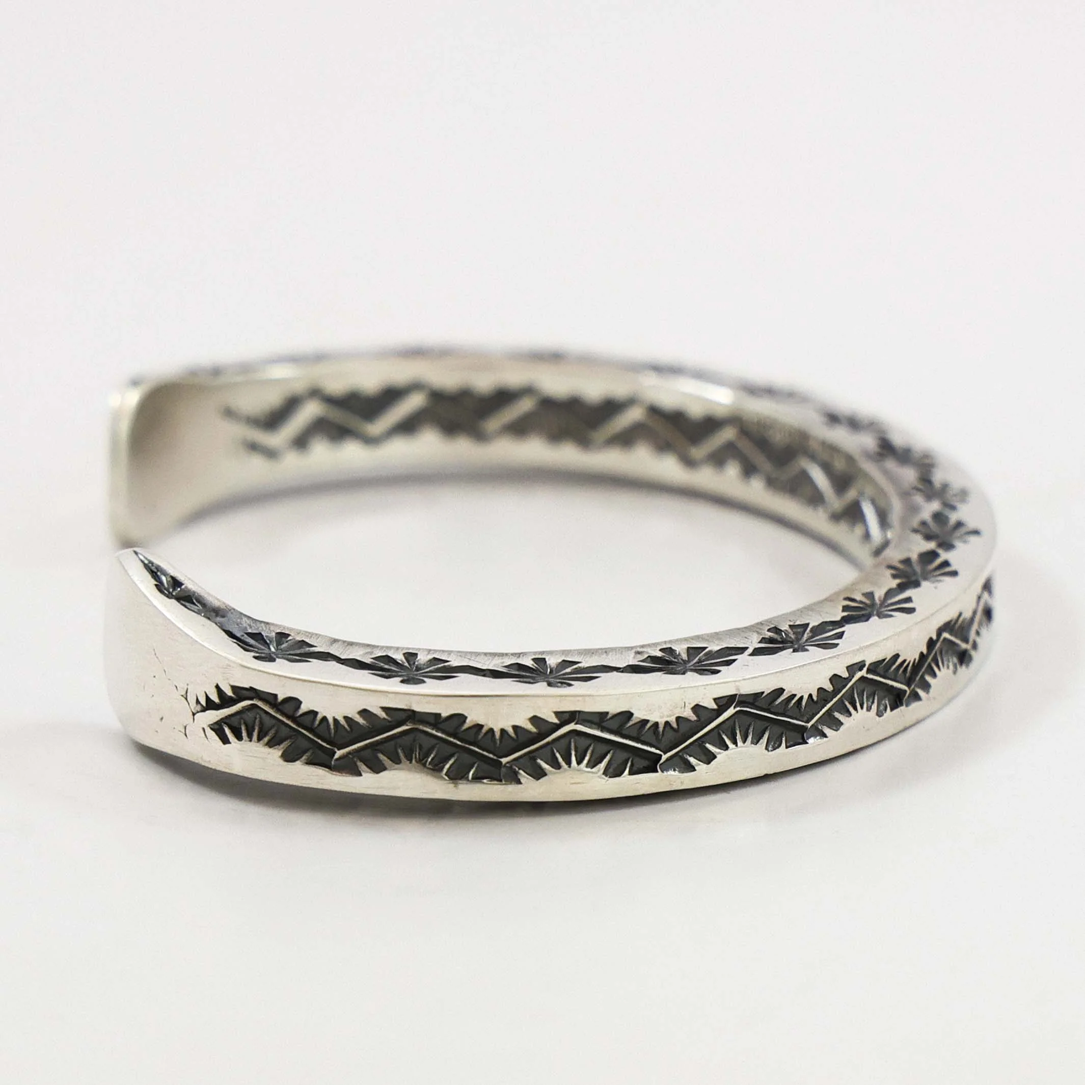Stamped Silver Cuff - Image 3