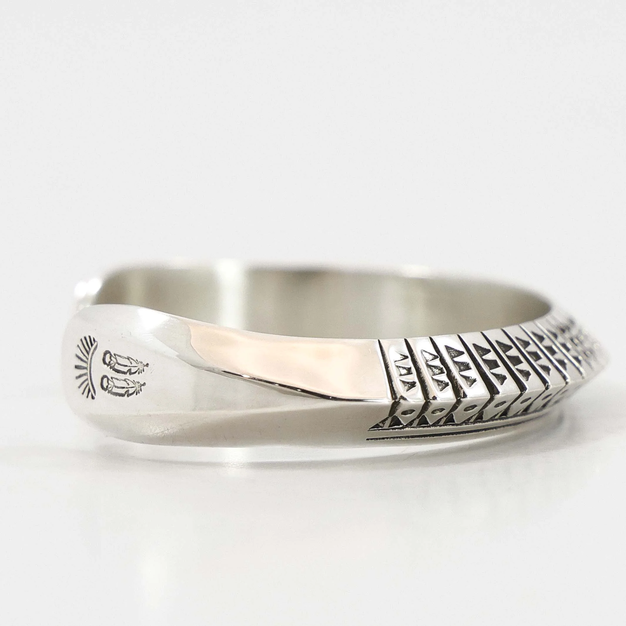 Stamped Silver Cuff - Image 3