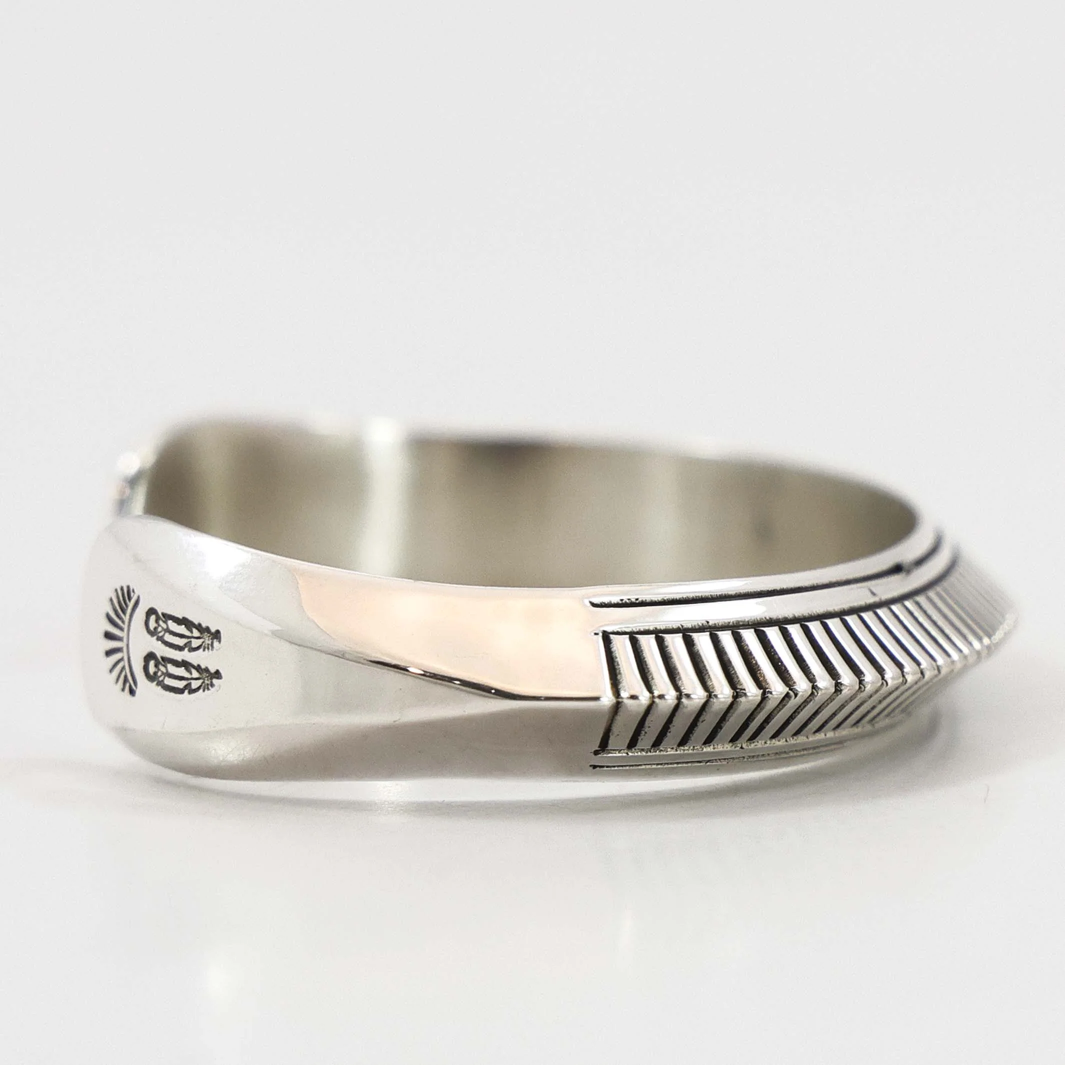 Stamped Silver Cuff - Image 3