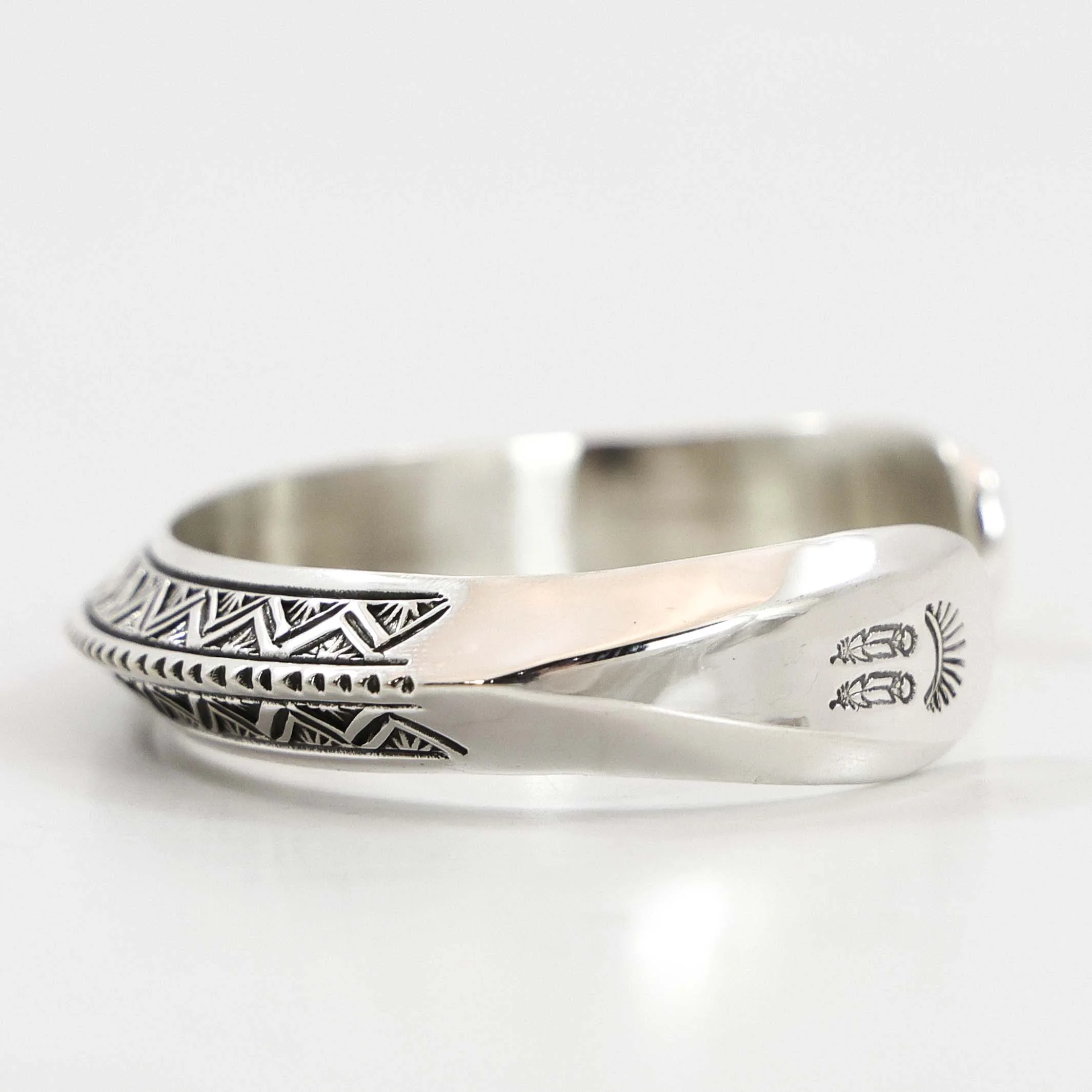 Stamped Silver Cuff - Image 2