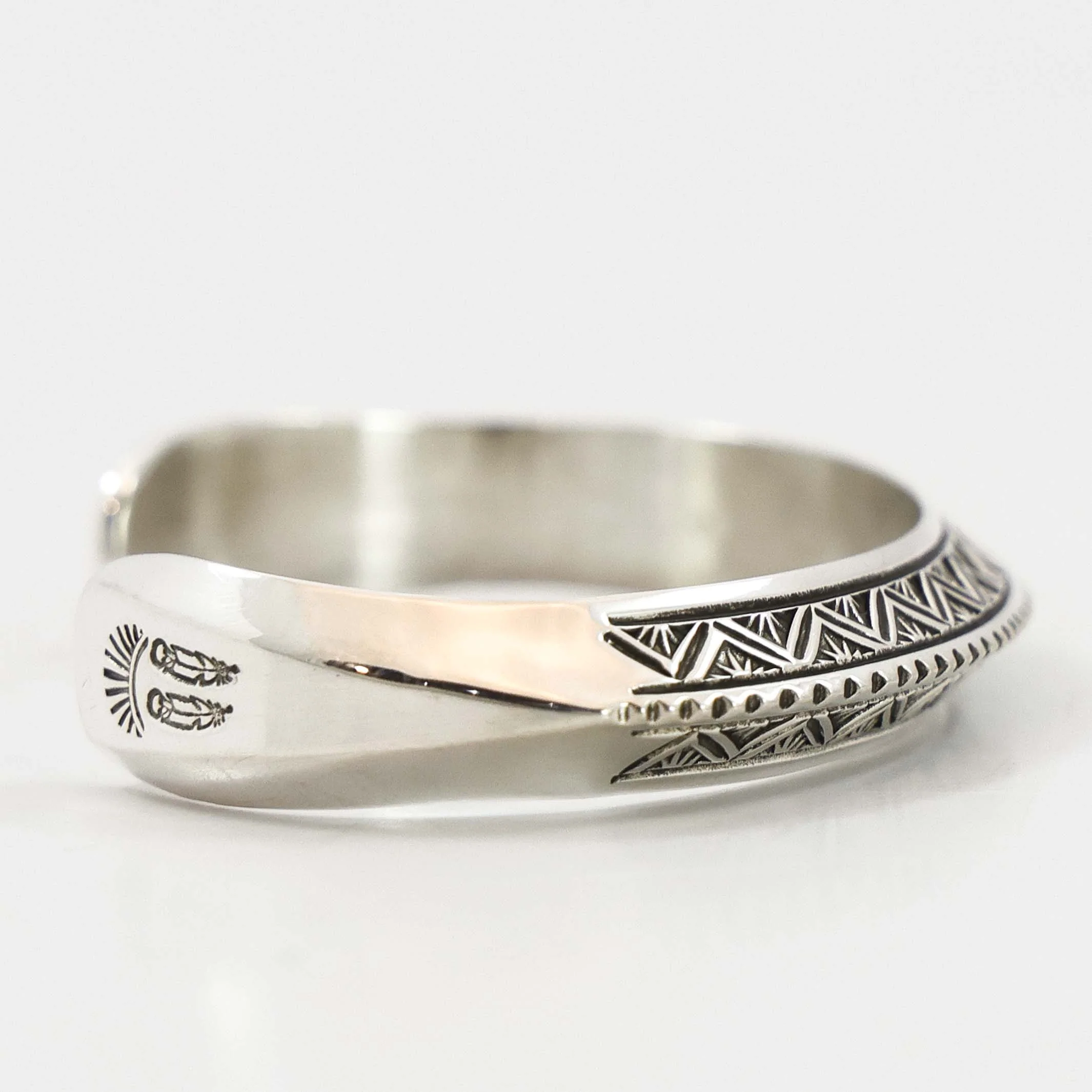 Stamped Silver Cuff - Image 3