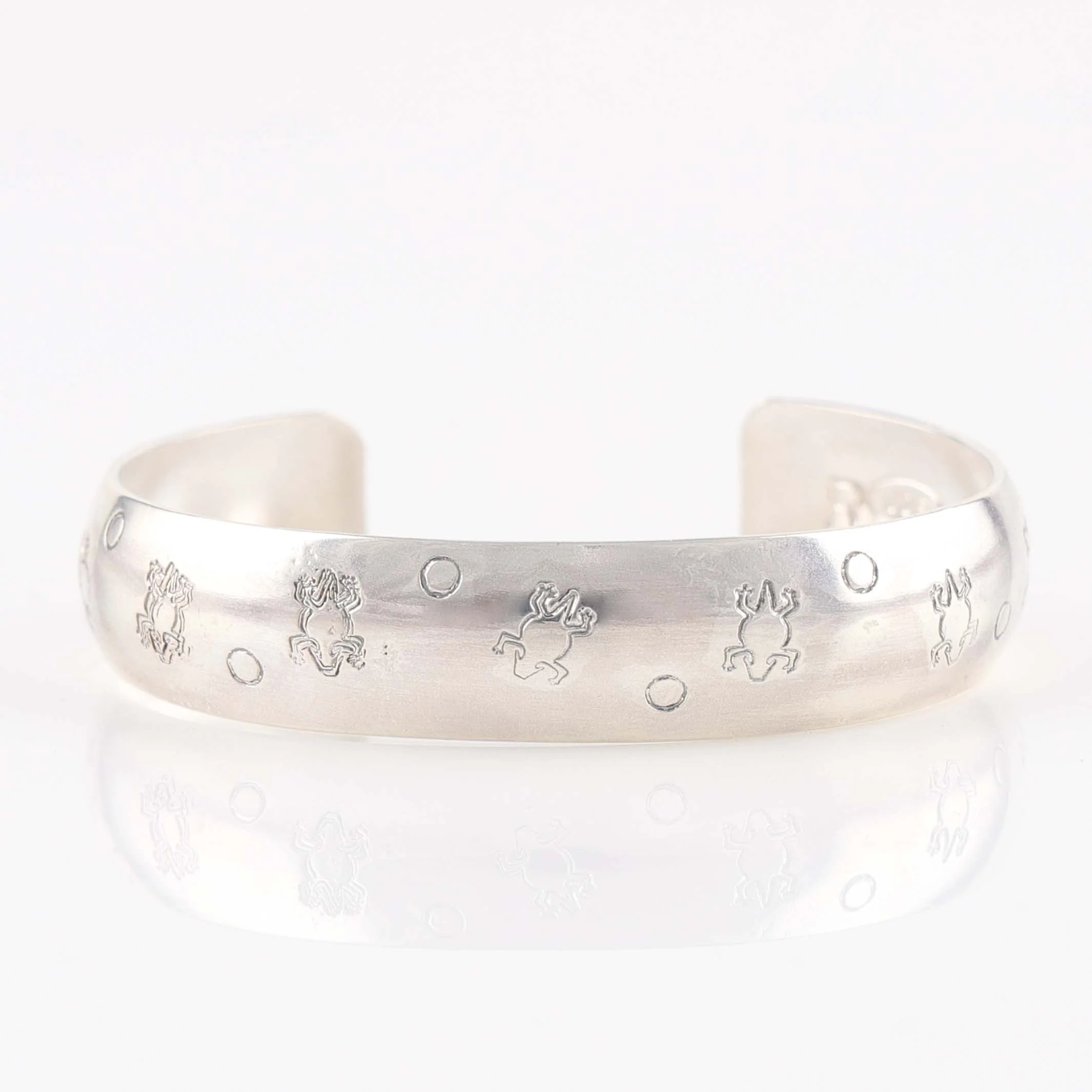 Stamped Silver Cuff