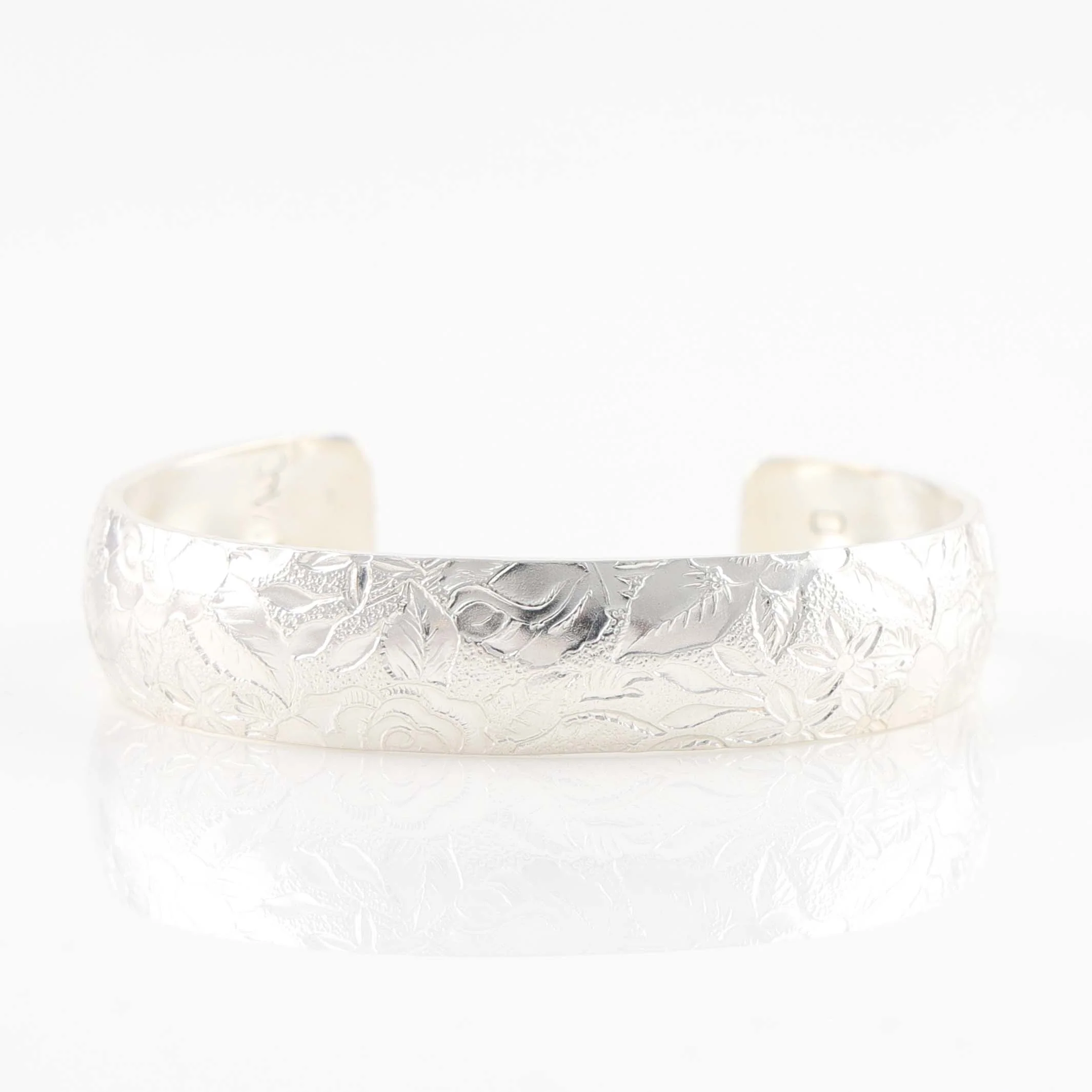 Stamped Silver Cuff