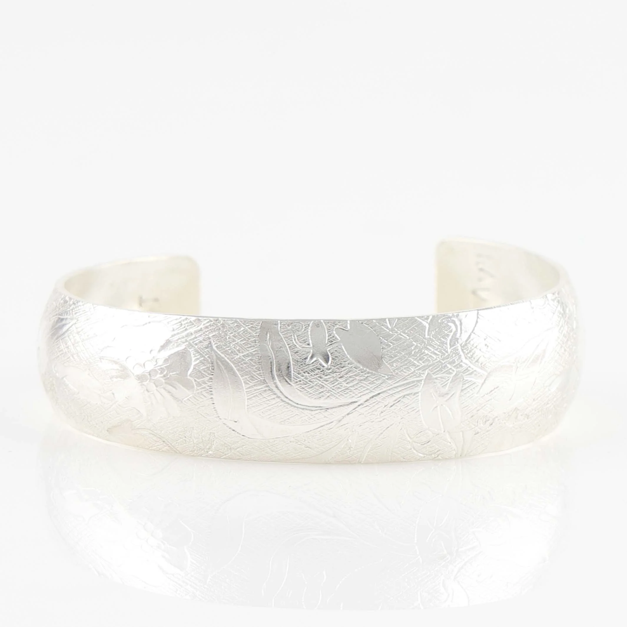 Stamped Silver Cuff