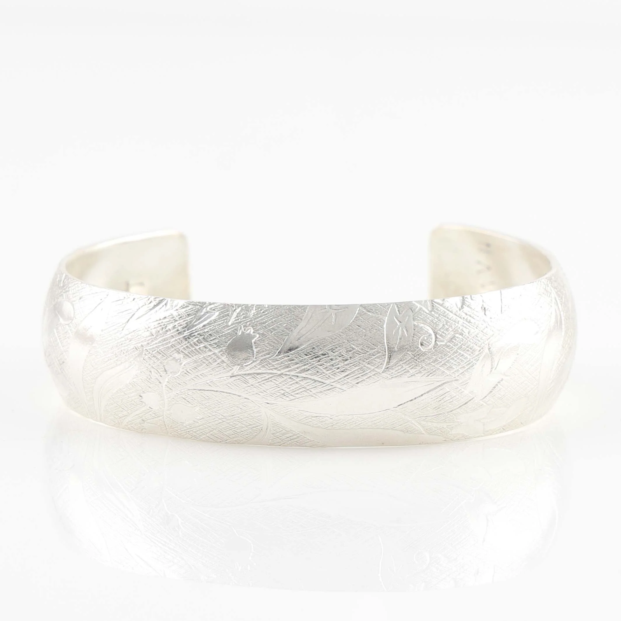 Stamped Silver Cuff