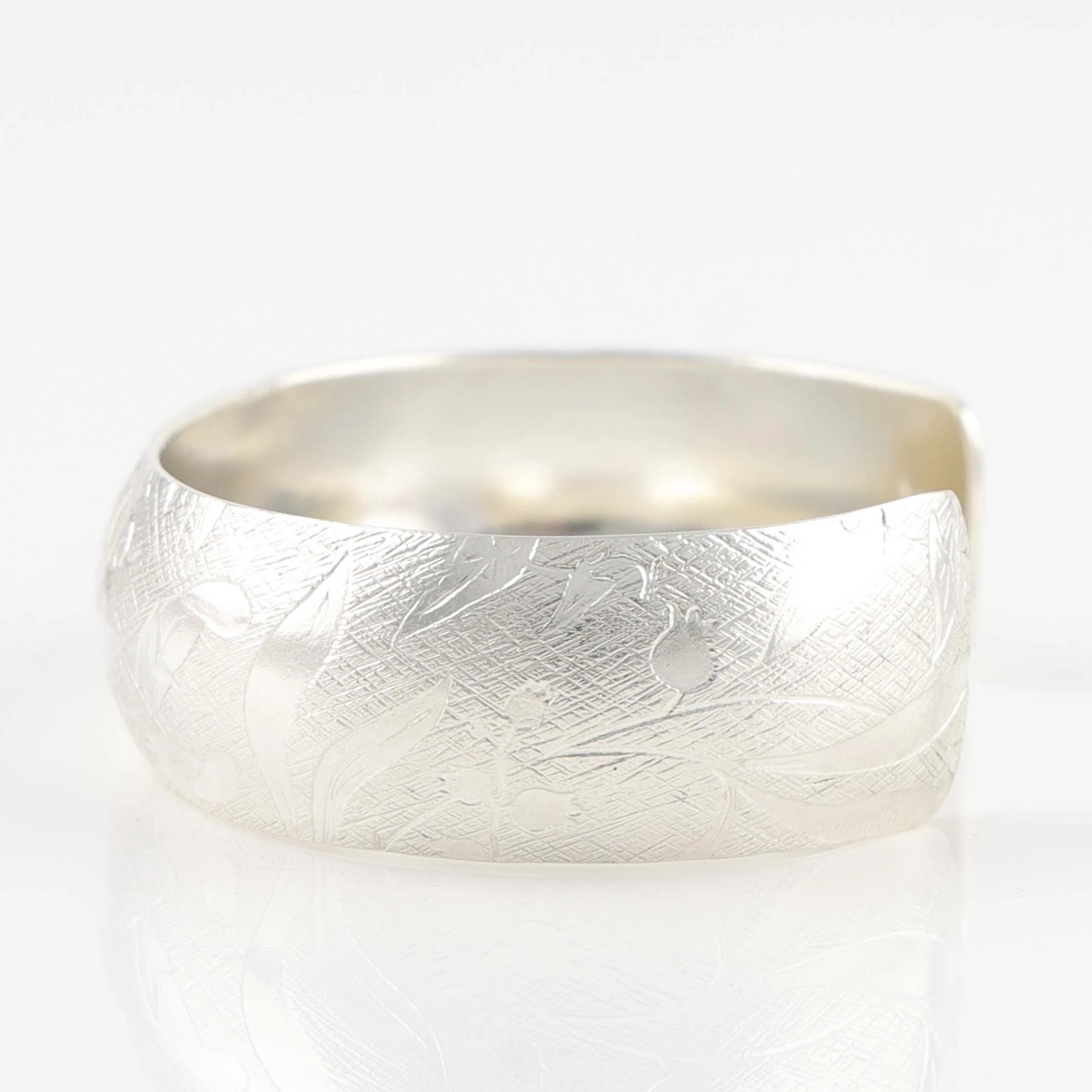 Stamped Silver Cuff - Image 2