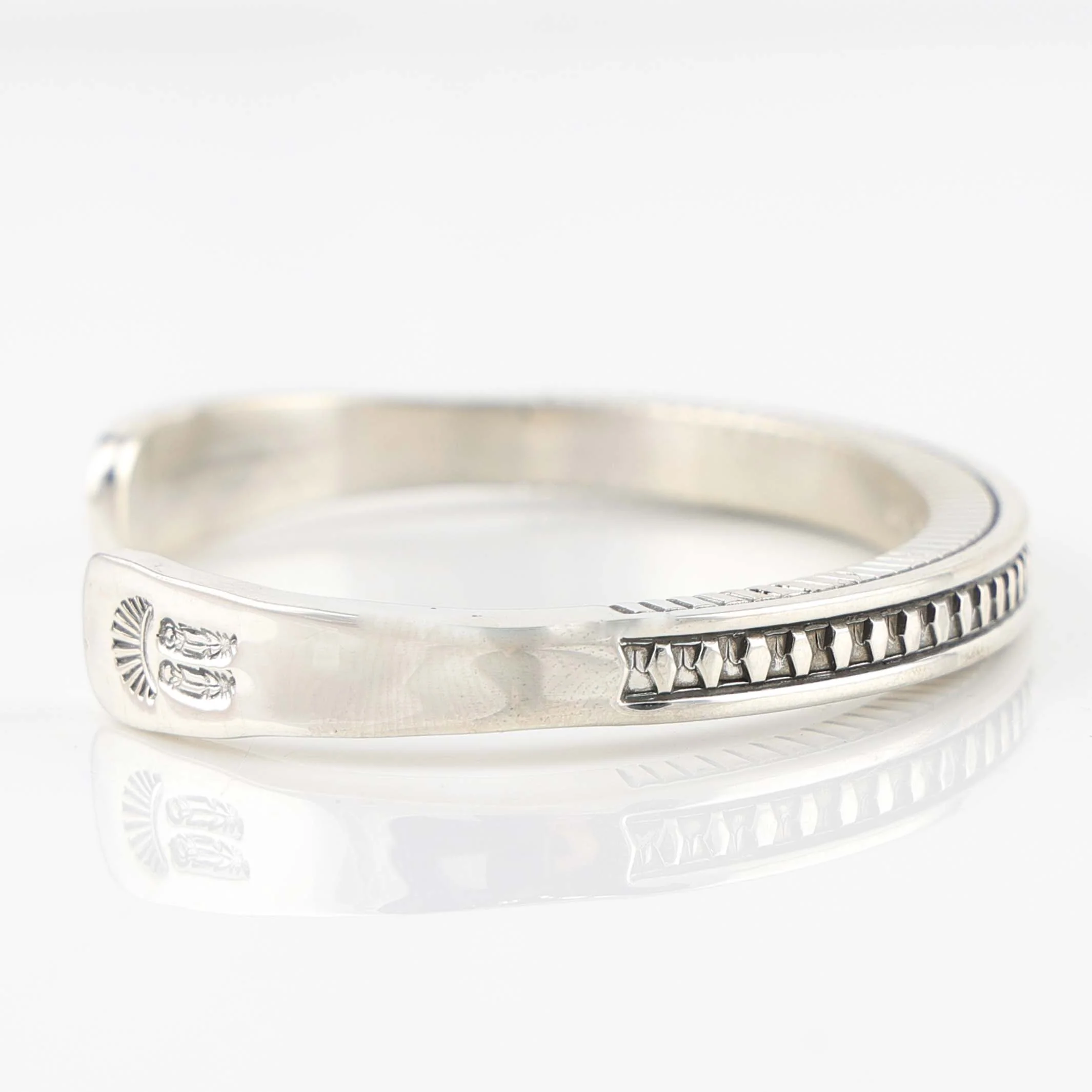 Stamped Silver Cuff - Image 3