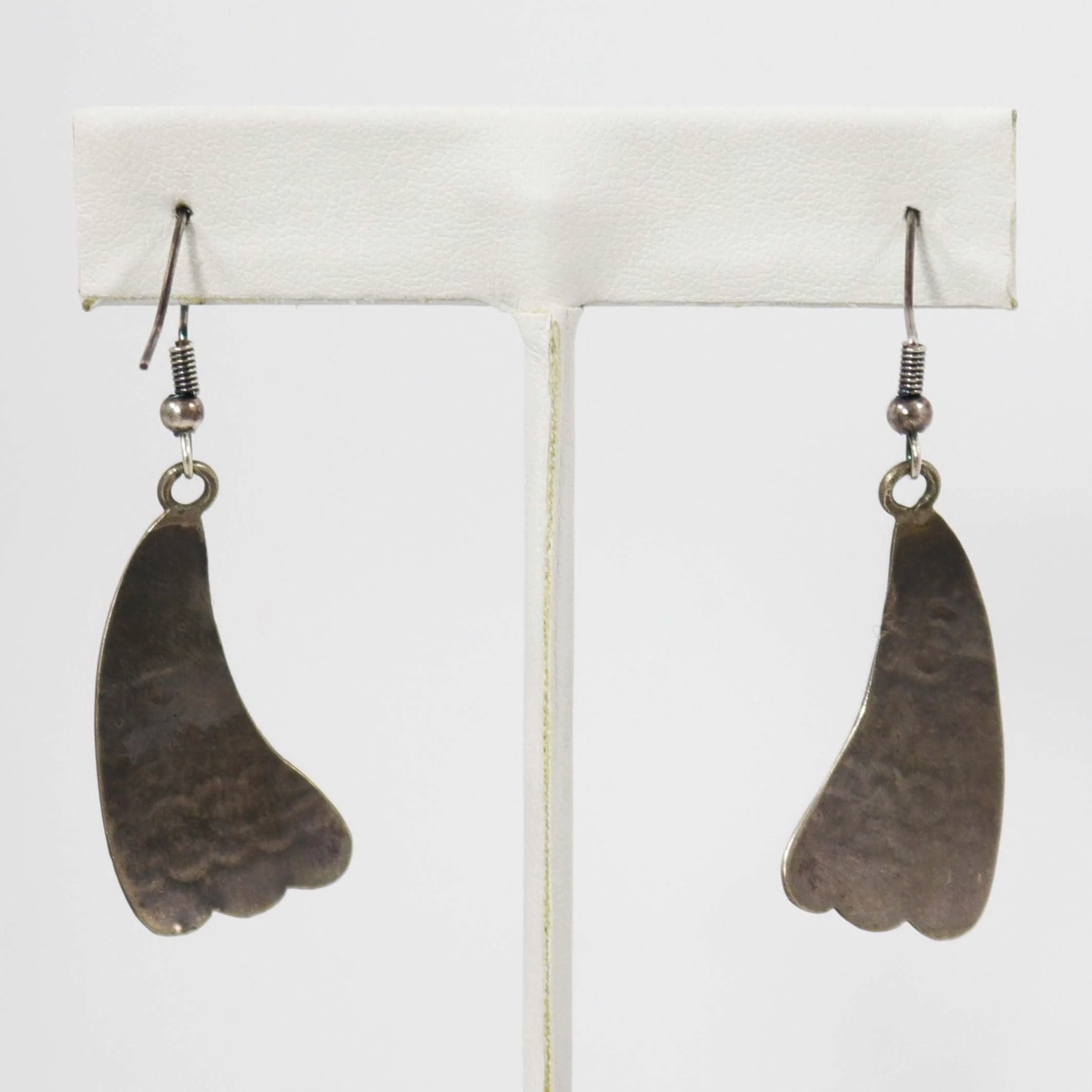 Stamped Silver Earrings - Image 2