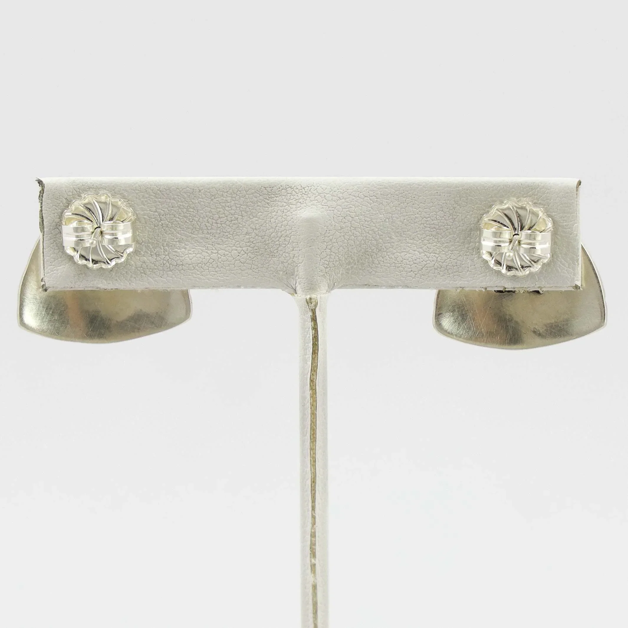 Stamped Silver Earrings - Image 2