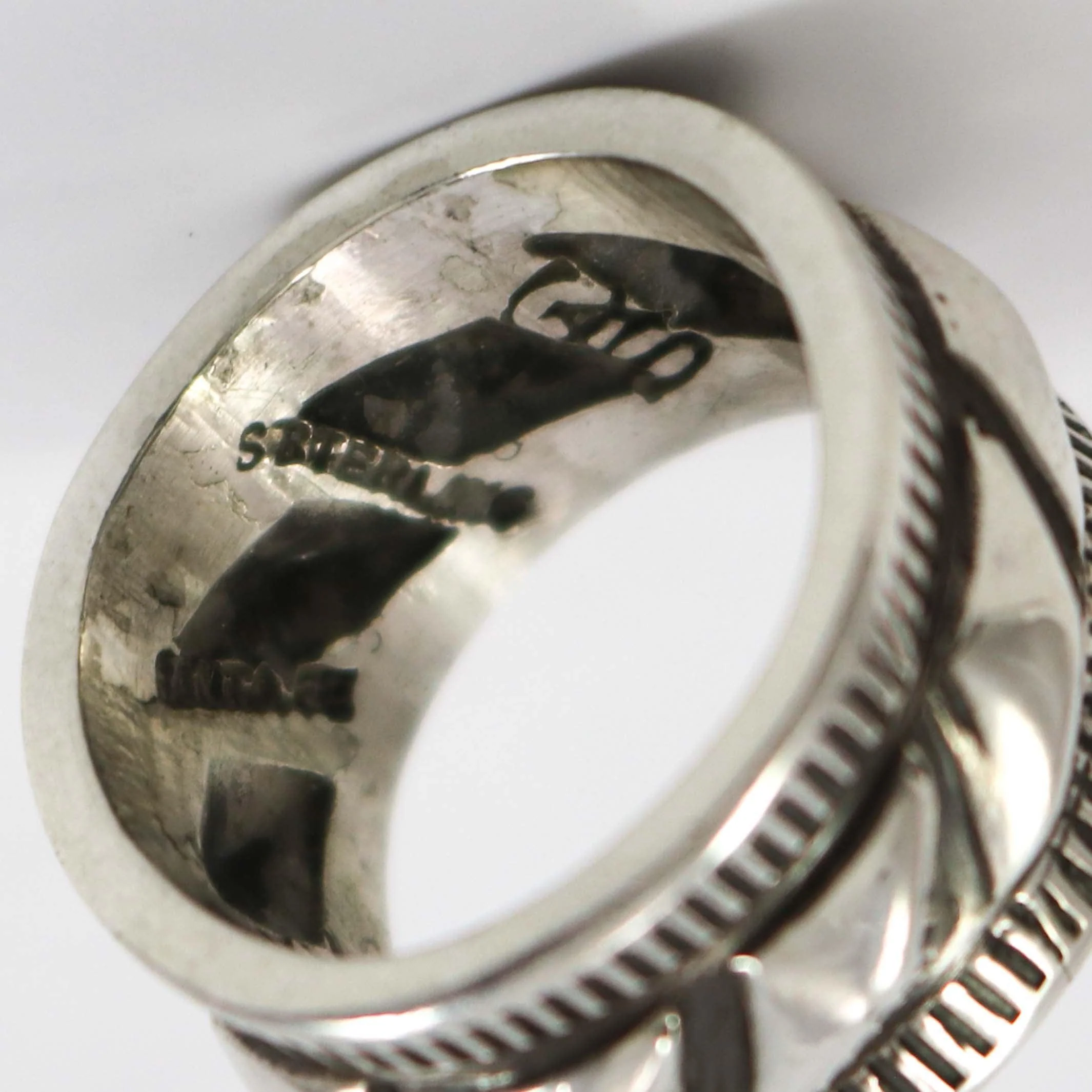 Stamped Silver Ring - Image 3
