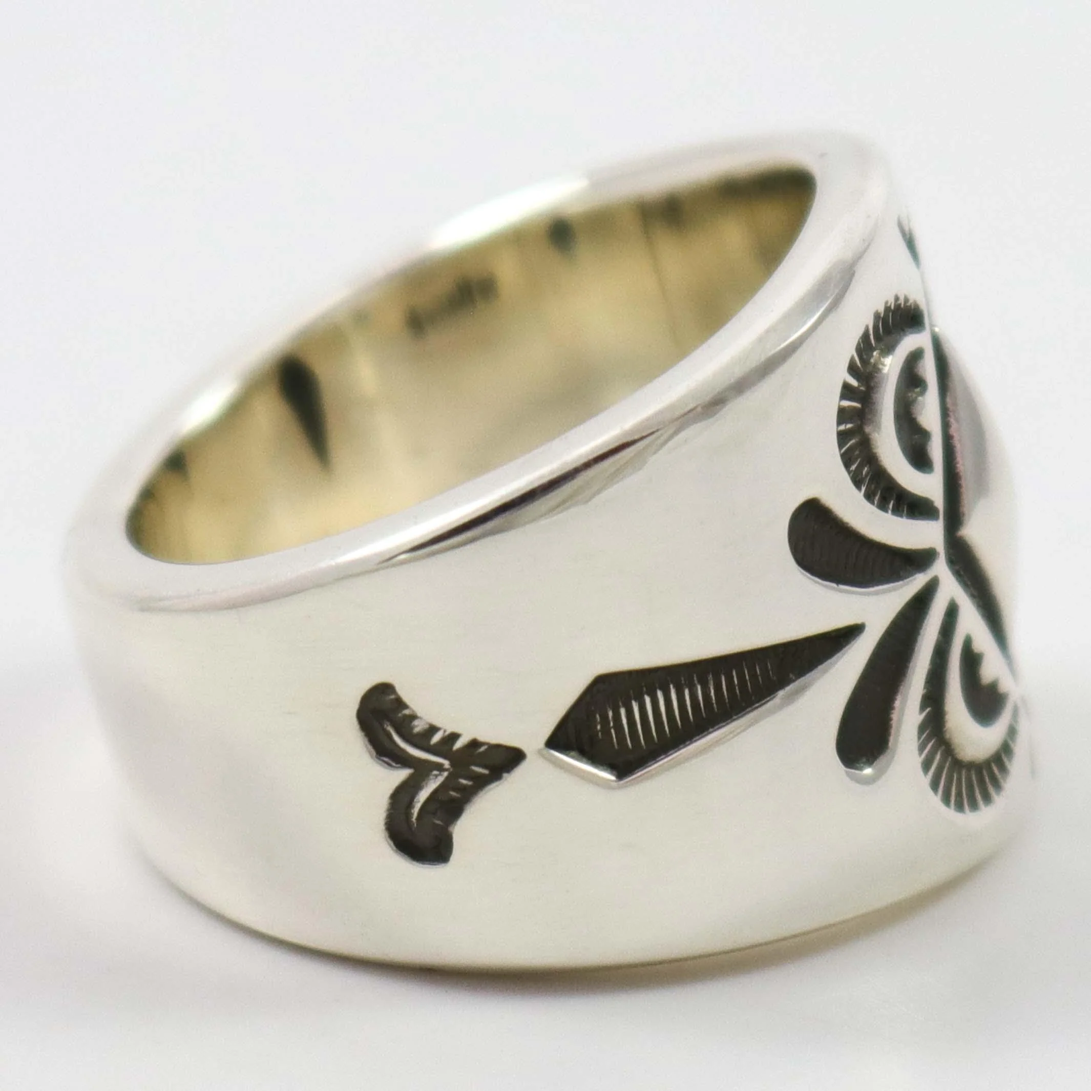 Stamped Silver Ring - Image 3