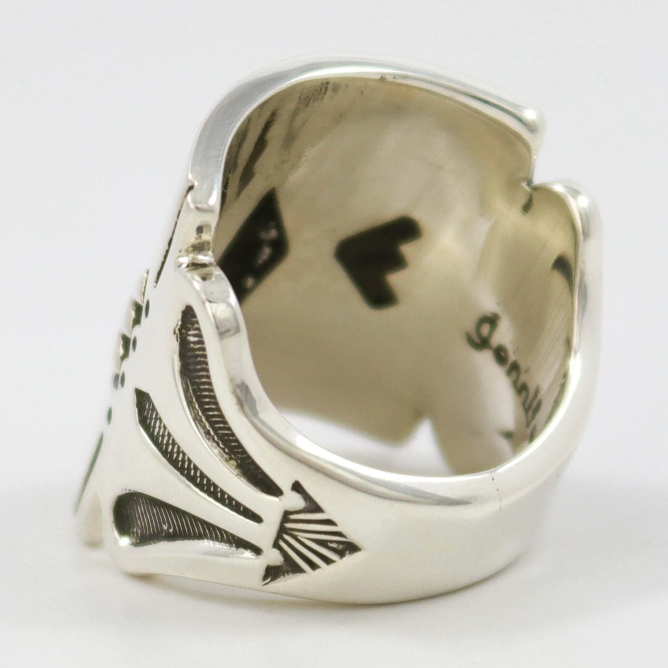 Stamped Silver Ring - Image 4
