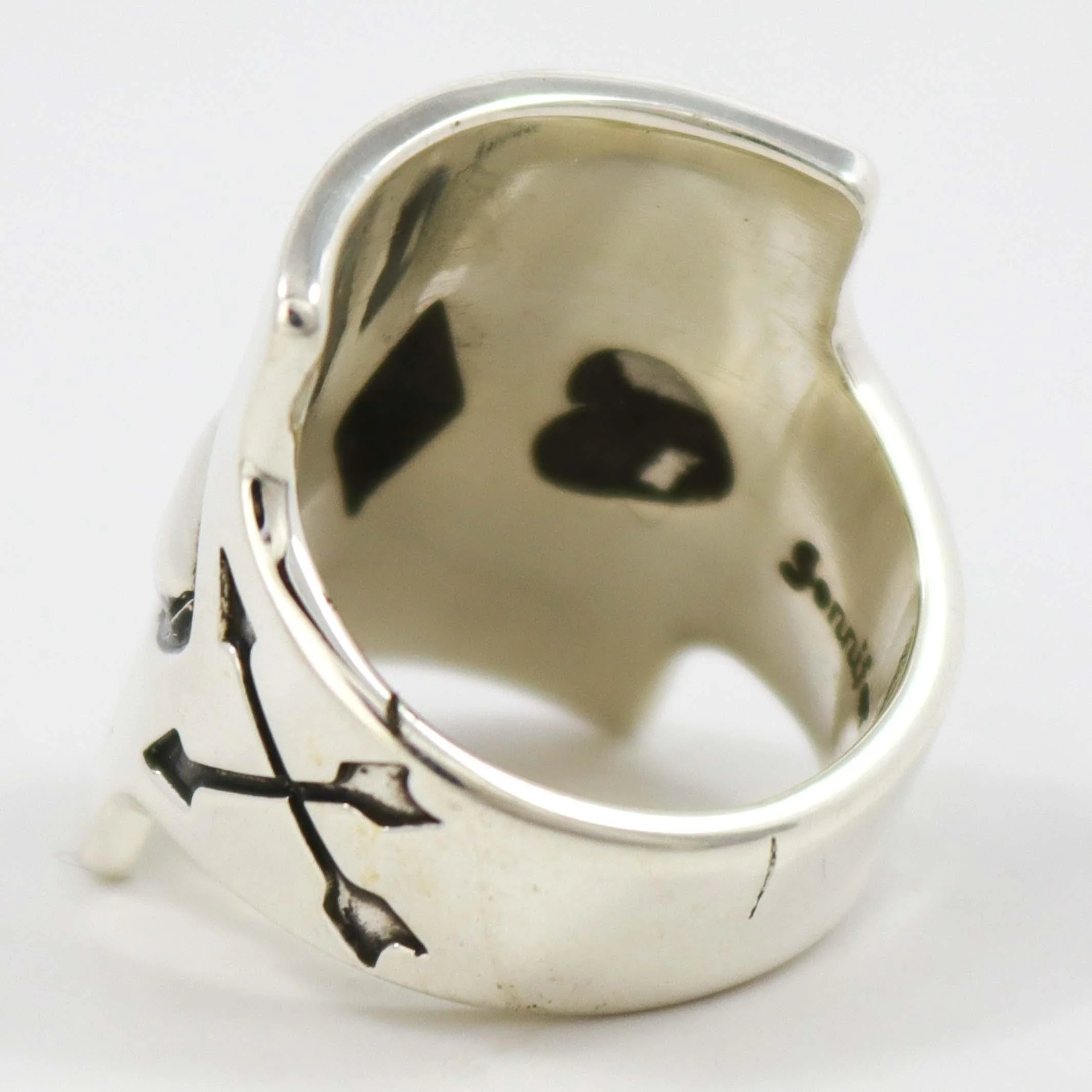 Stamped Silver Ring - Image 4
