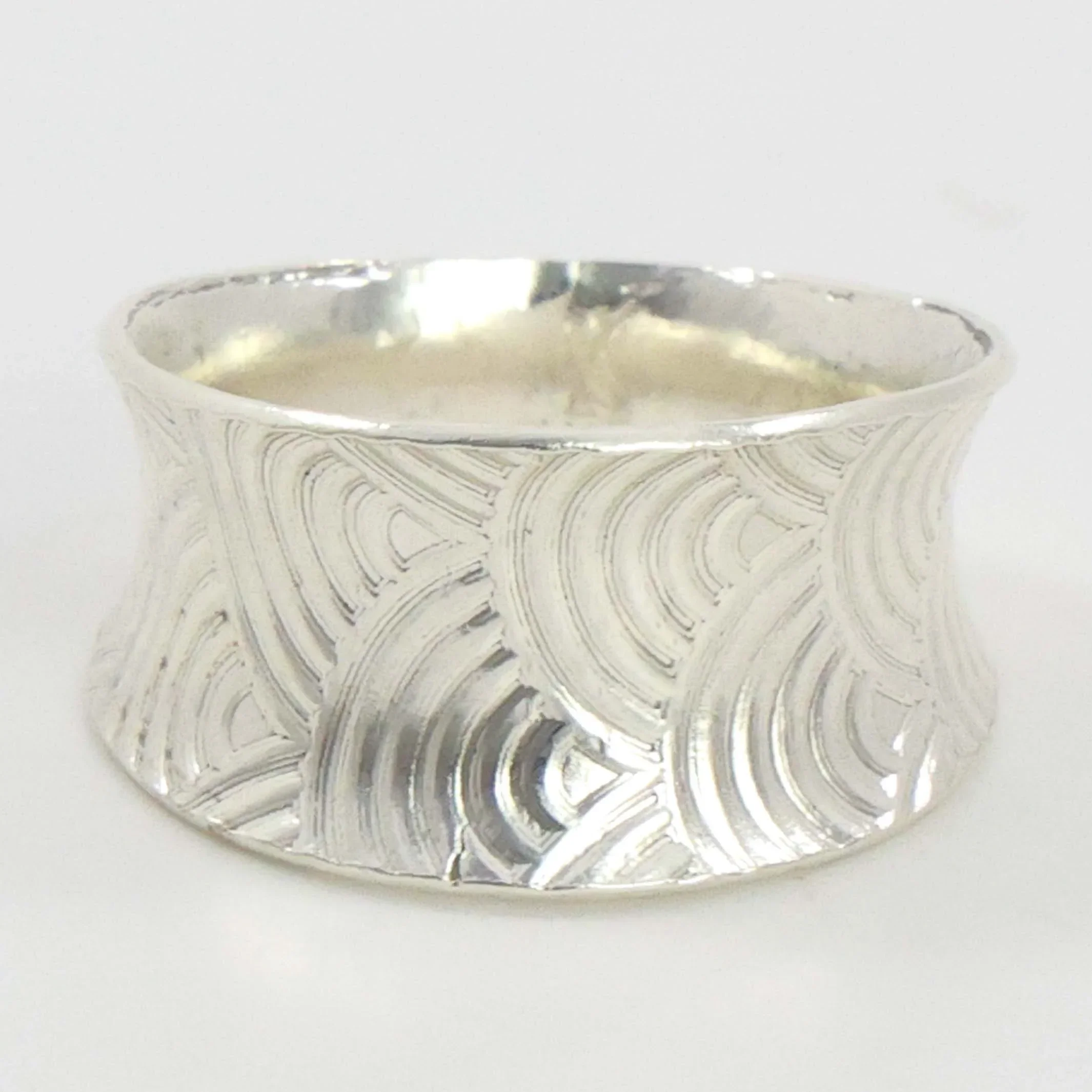 Stamped Silver Ring