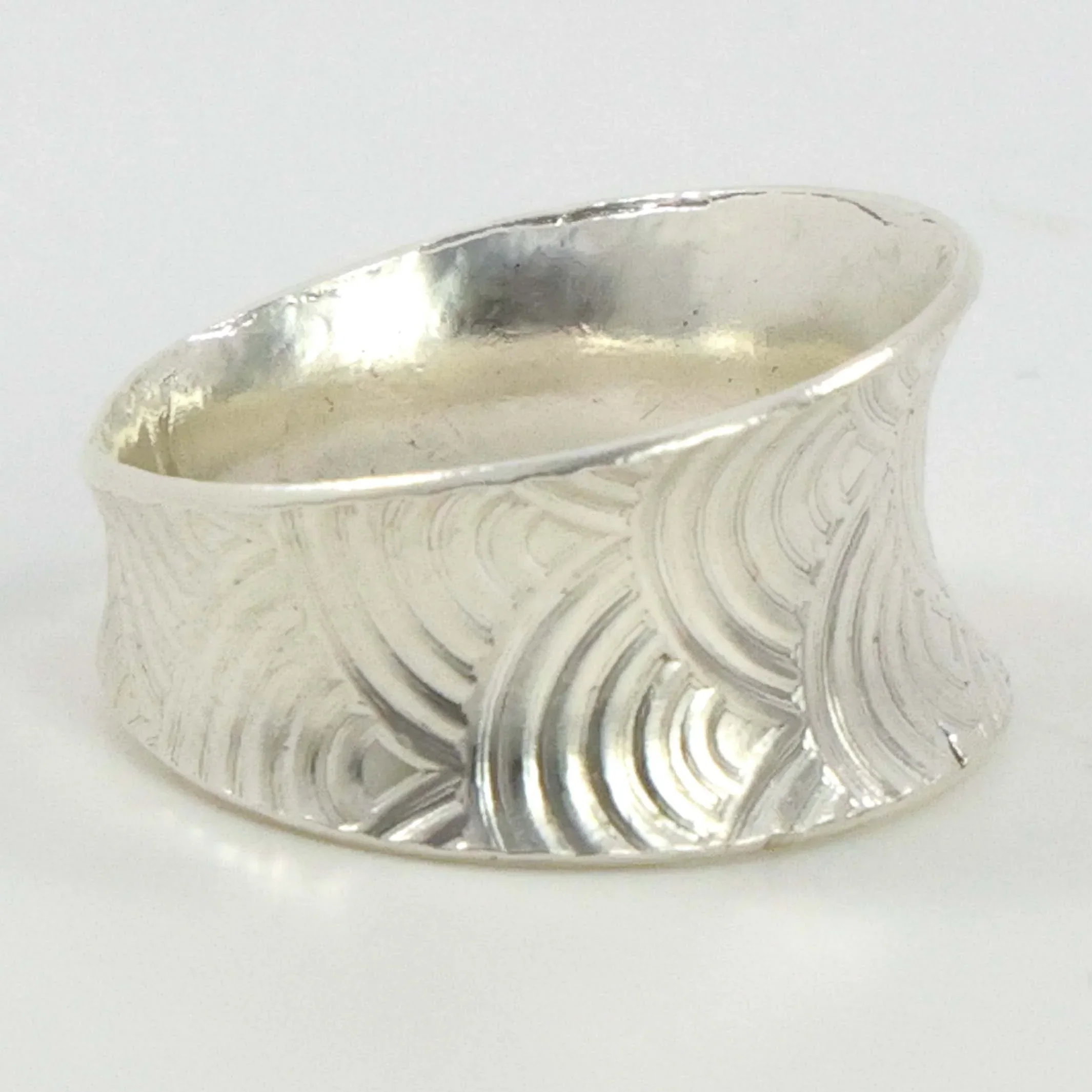 Stamped Silver Ring - Image 2