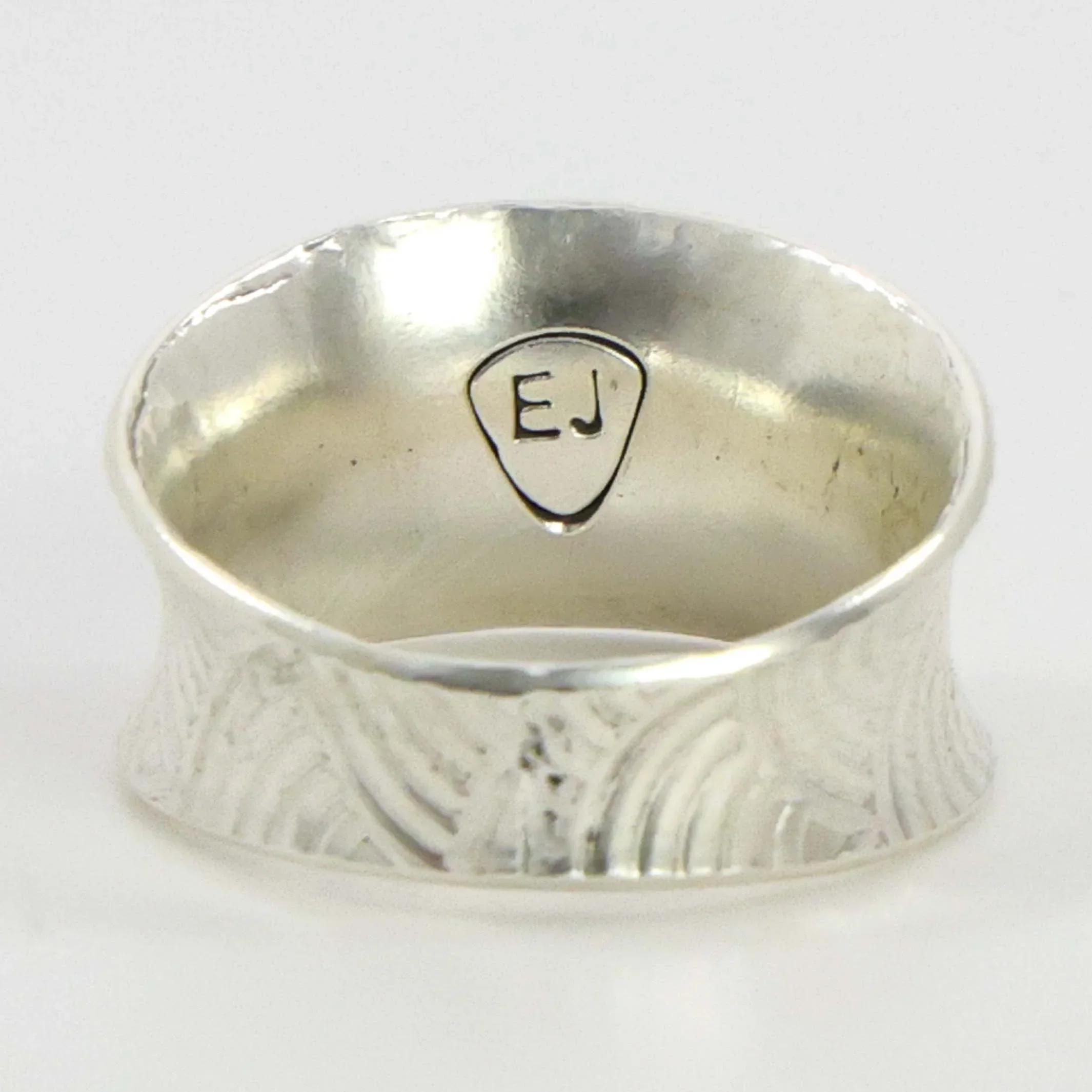 Stamped Silver Ring - Image 3