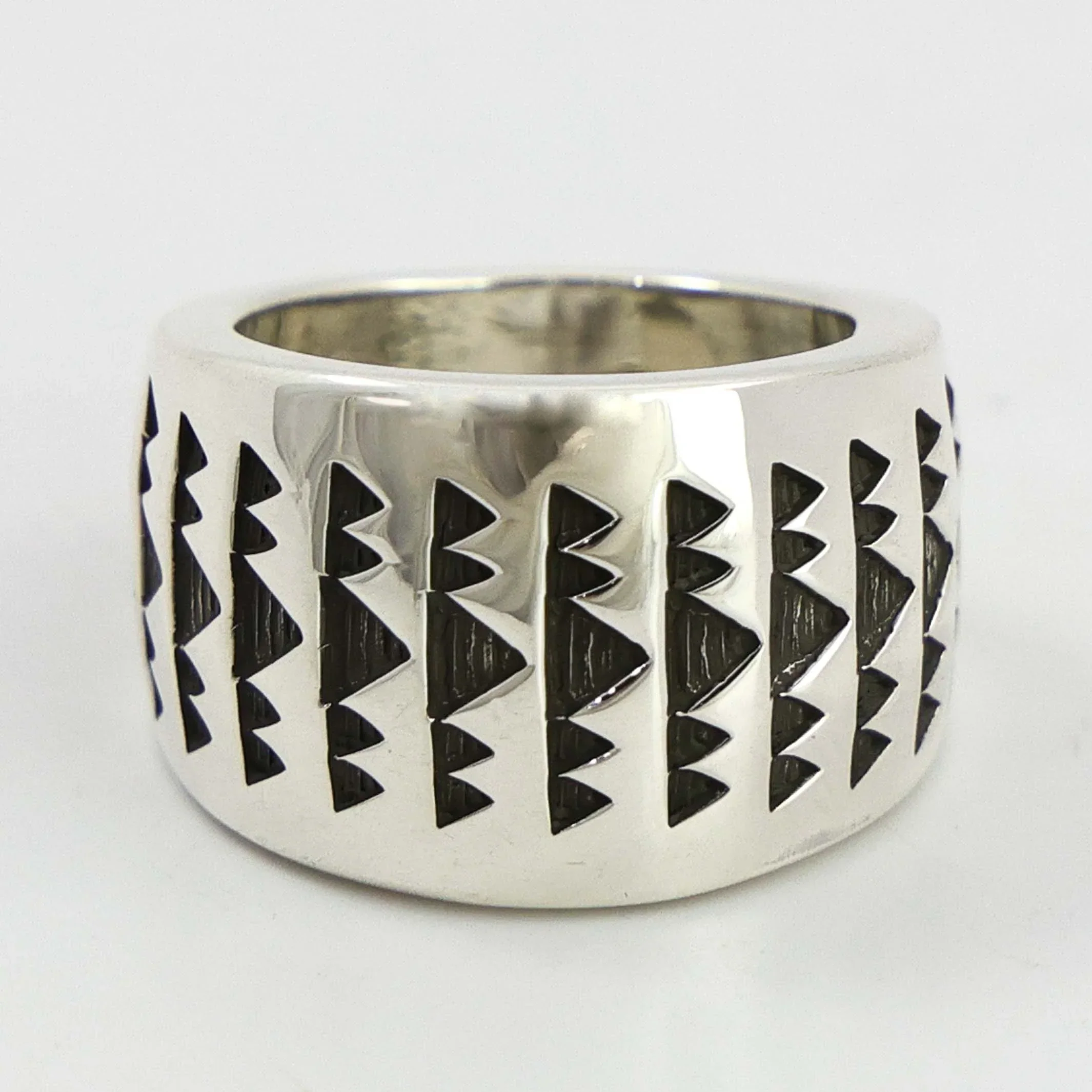 Stamped Silver Ring
