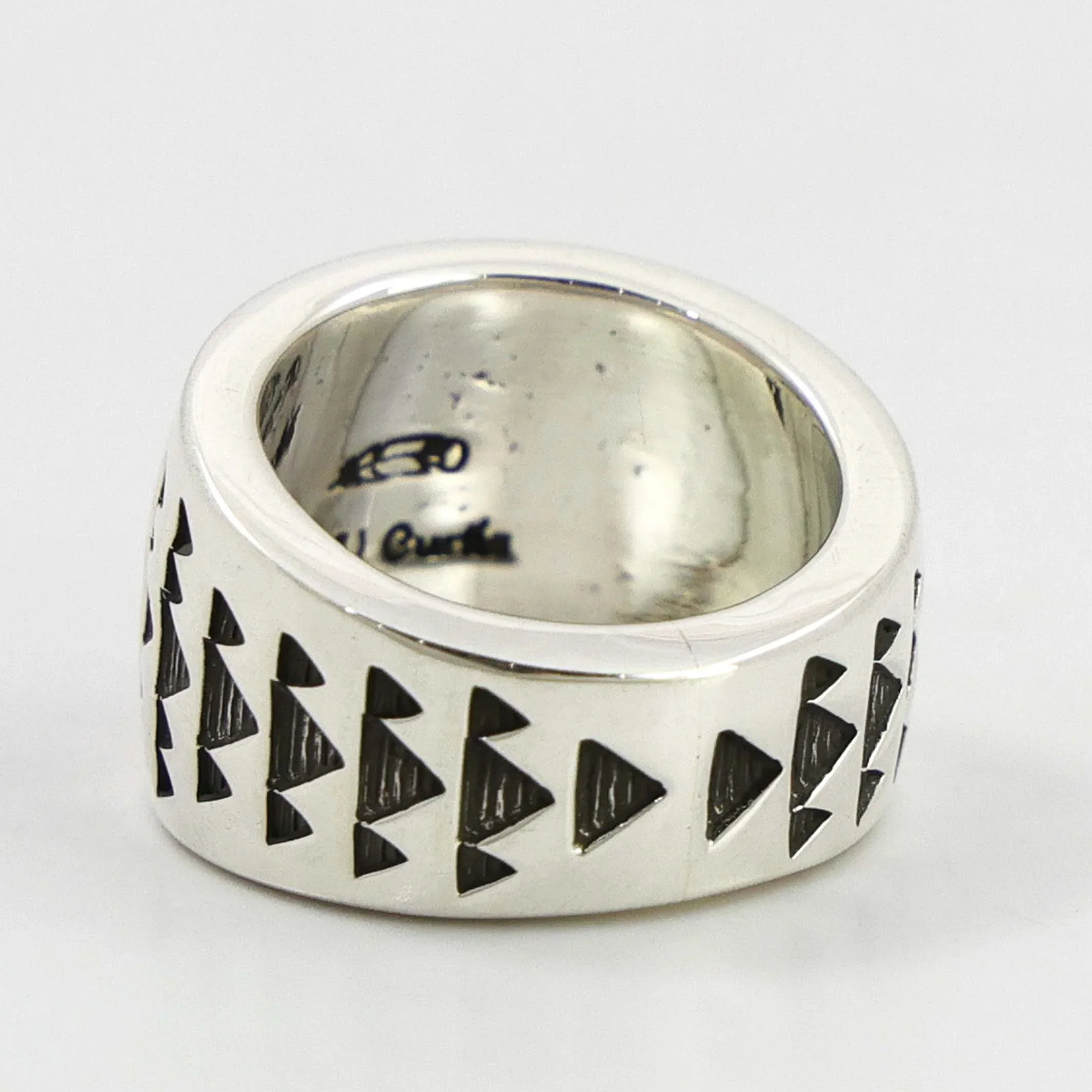 Stamped Silver Ring - Image 3