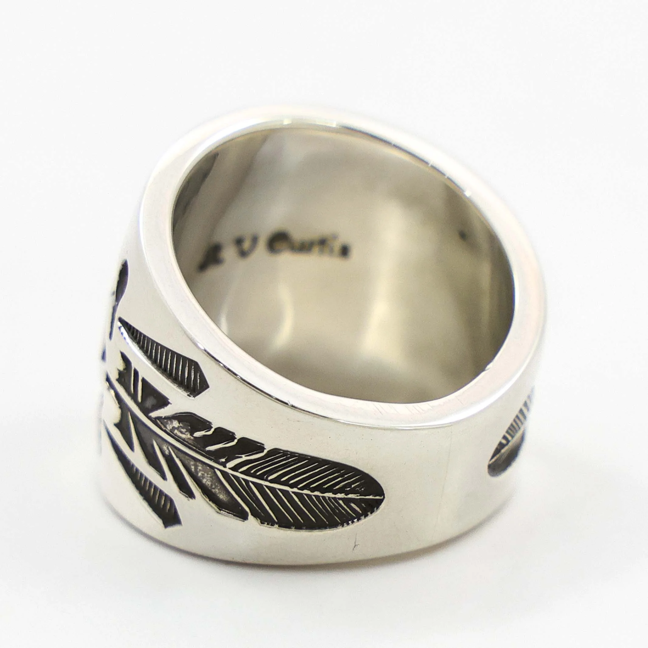 Stamped Silver Ring - Image 3