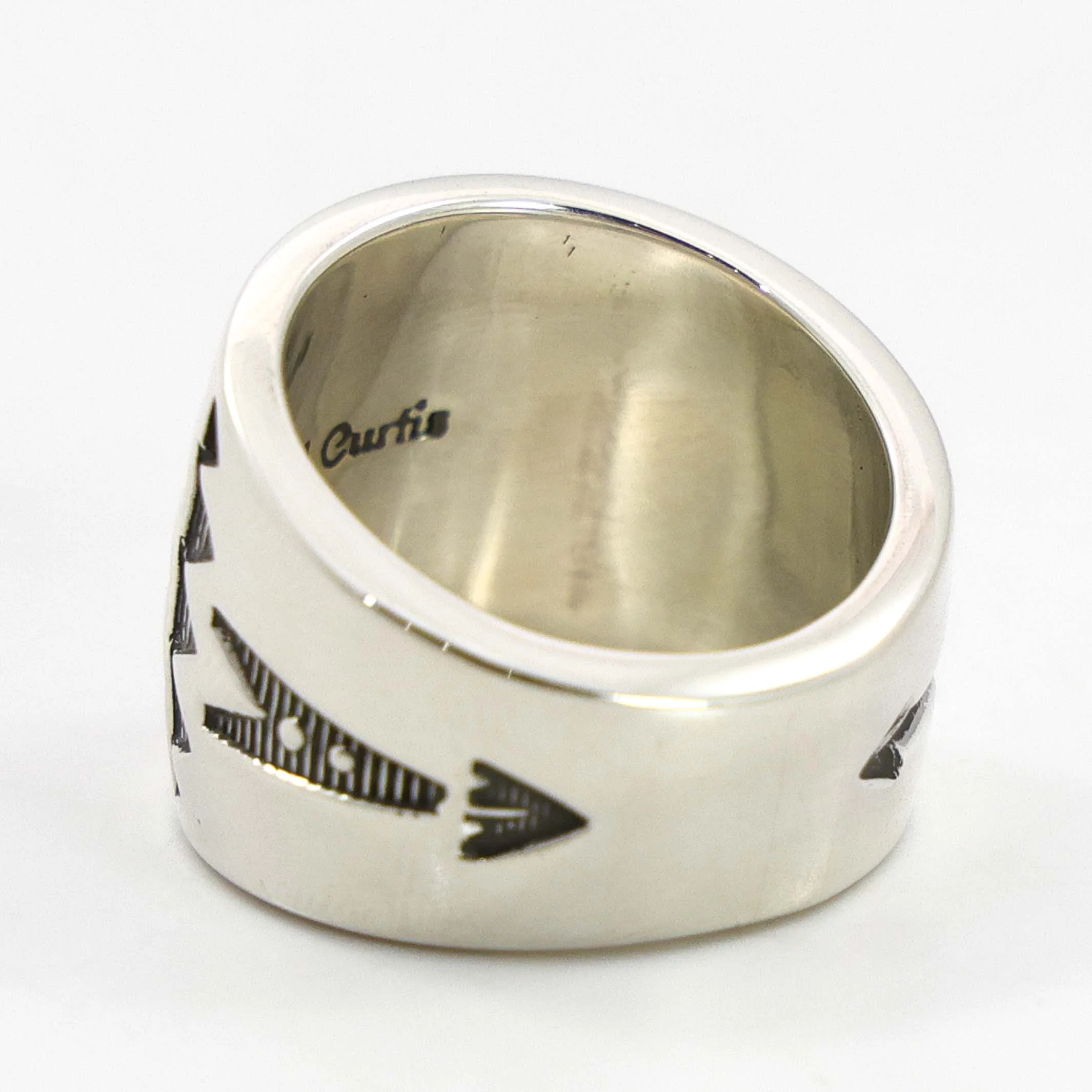 Stamped Silver Ring - Image 3