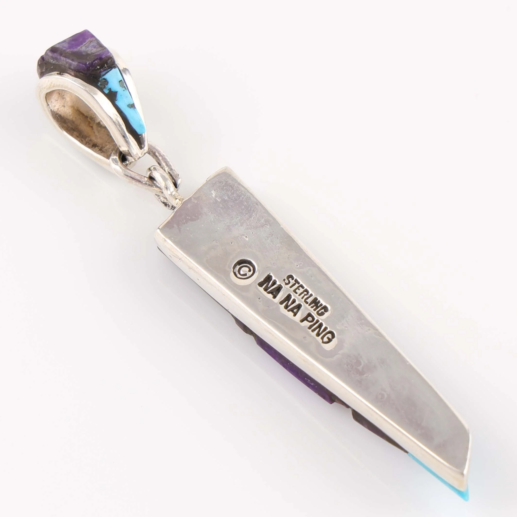 Sugilite and Turquoise Pendant - Image 3