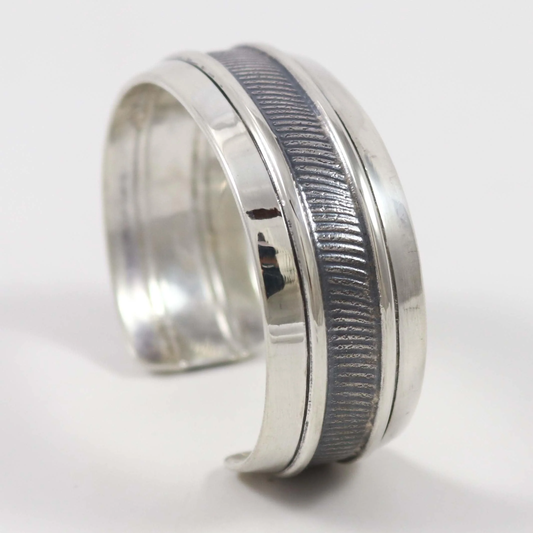 Textured Silver Cuff - Image 3