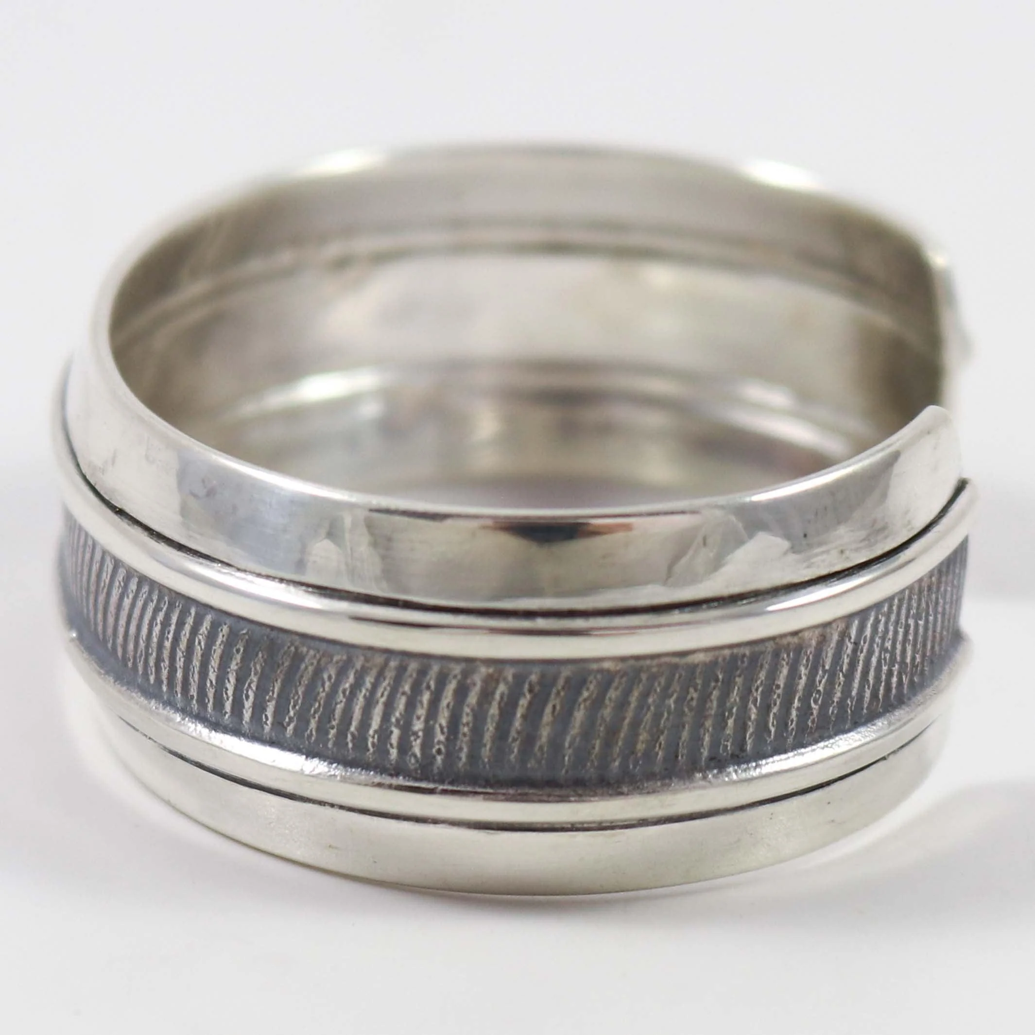 Textured Silver Cuff - Image 4