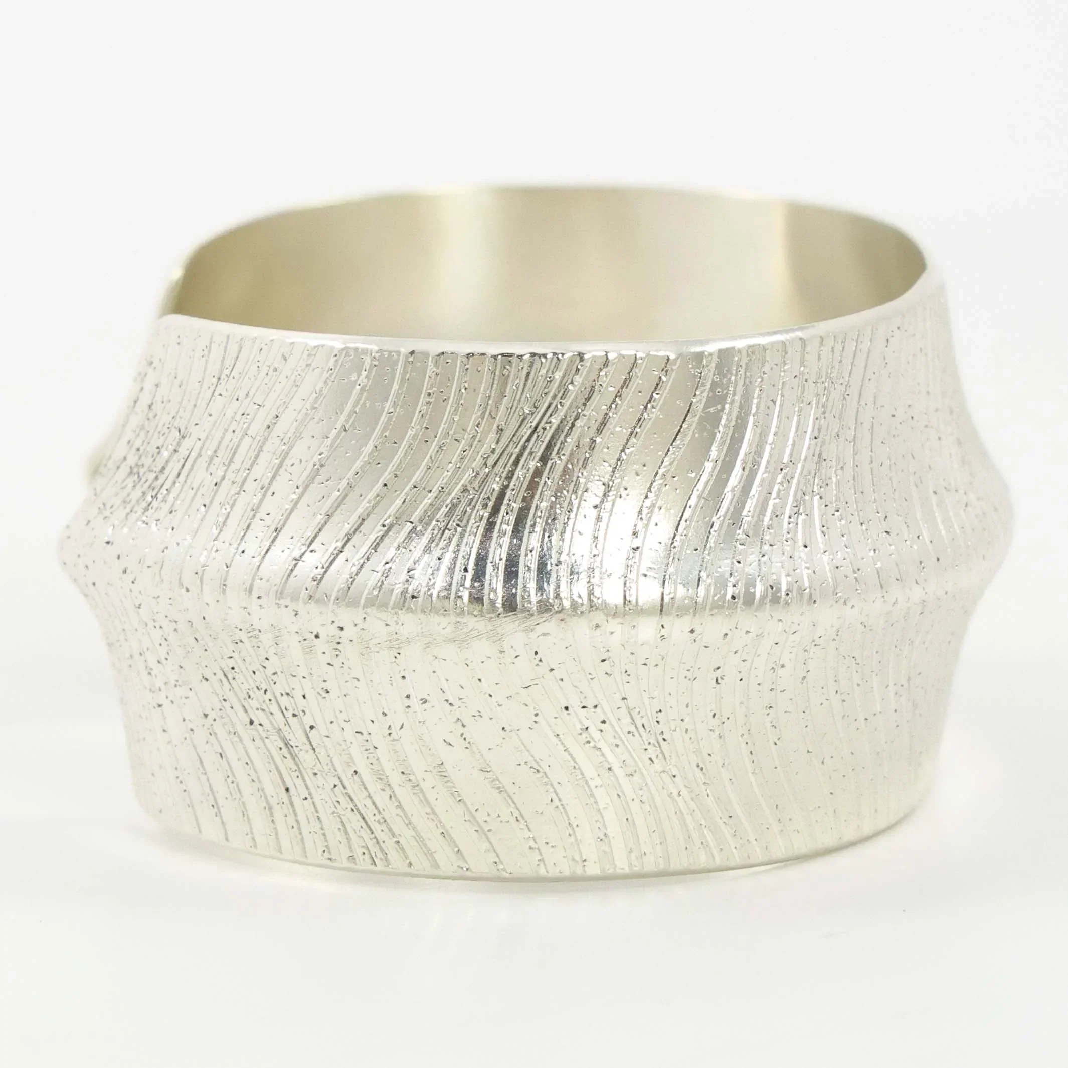 Textured Silver Cuff - Image 3