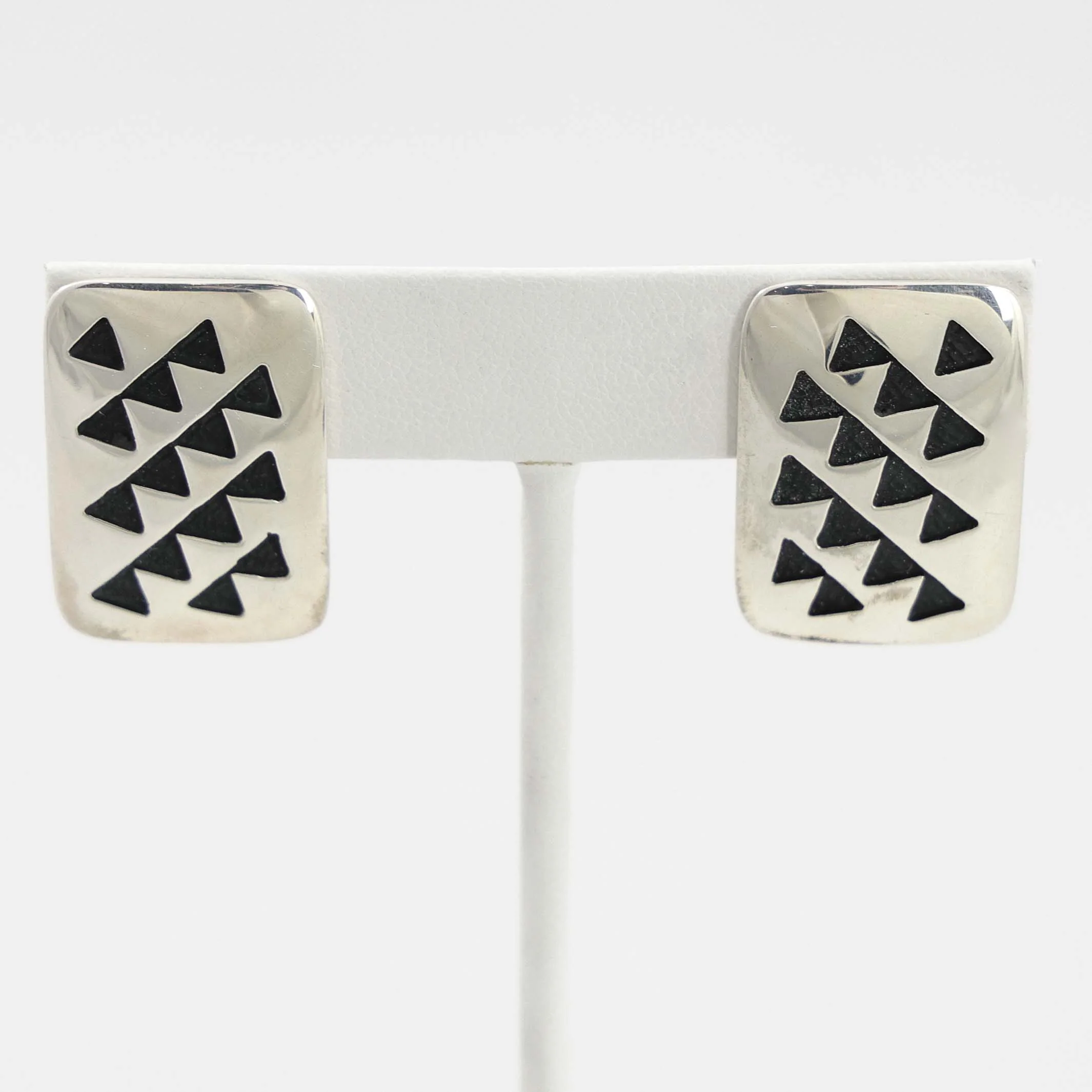 Trickling Water Clip Earrings