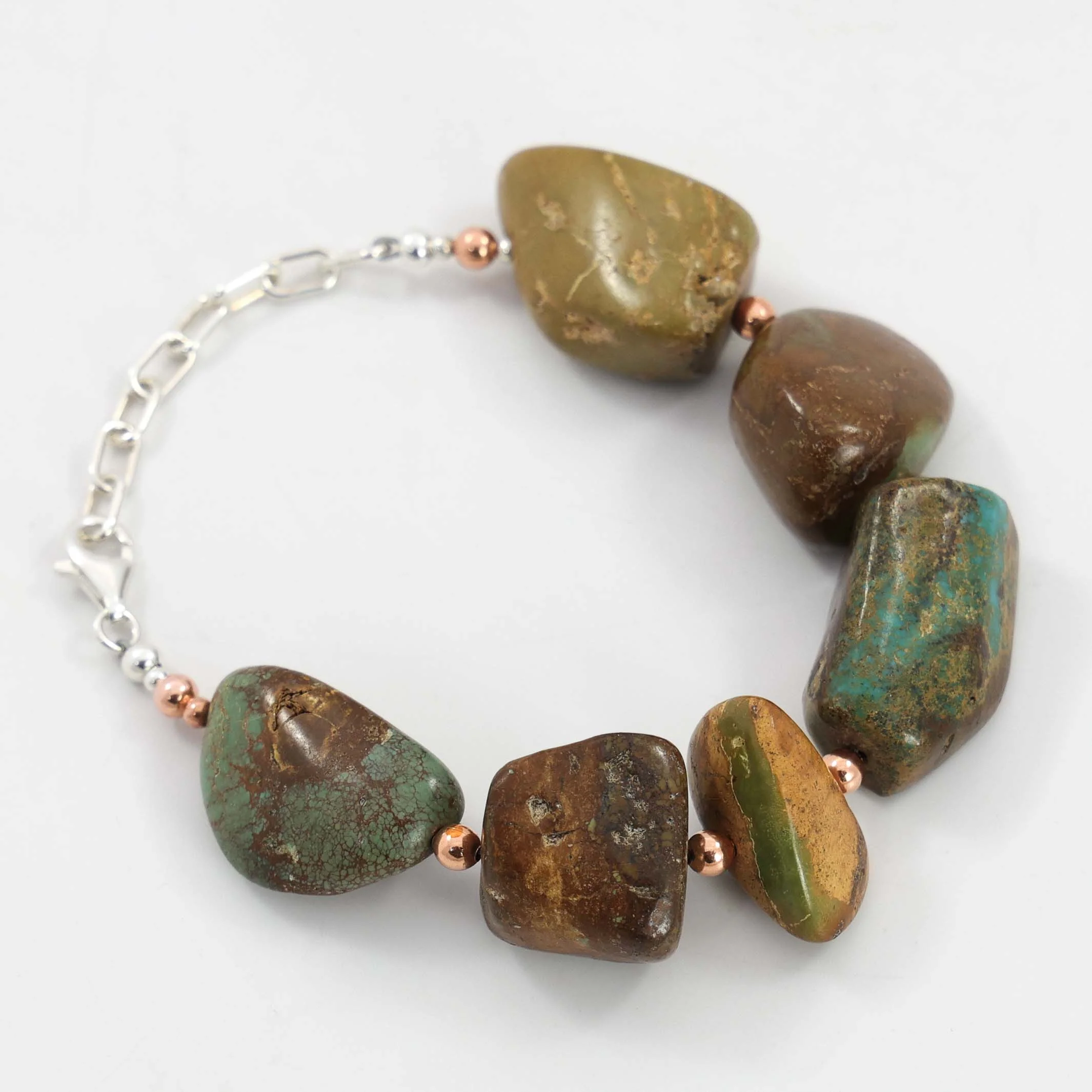 Turquoise and Copper Bracelet - Image 2