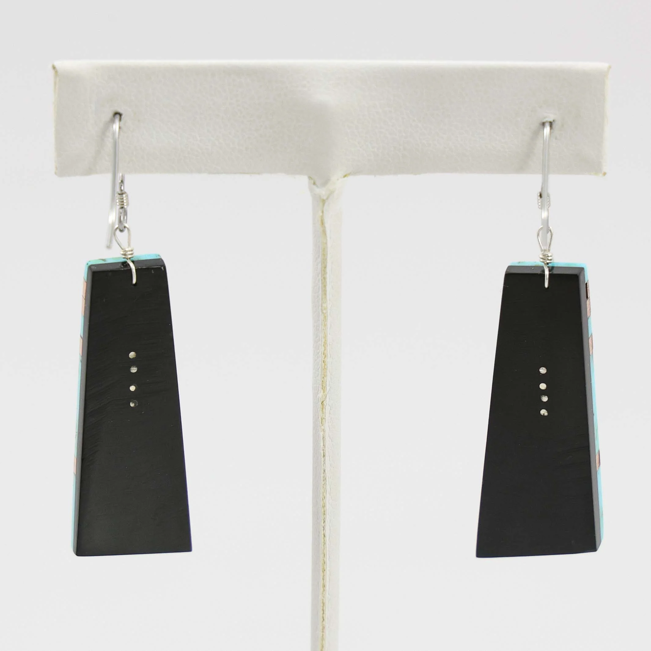 Turquoise and Copper Earrings - Image 2