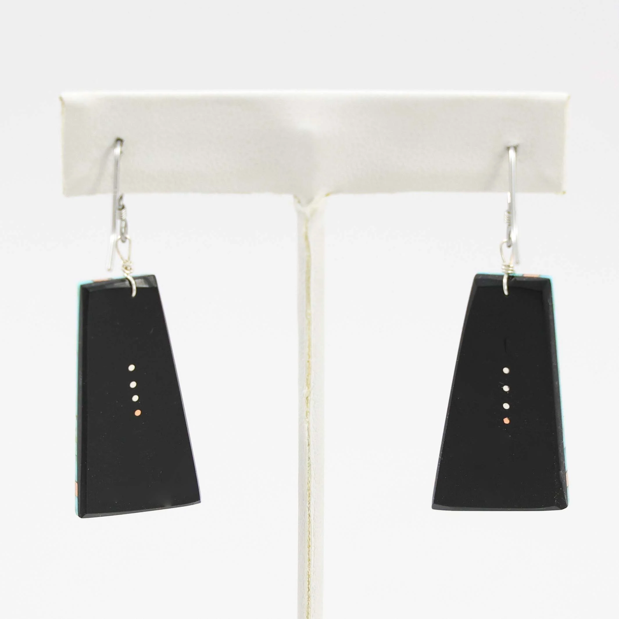 Turquoise and Copper Earrings - Image 2