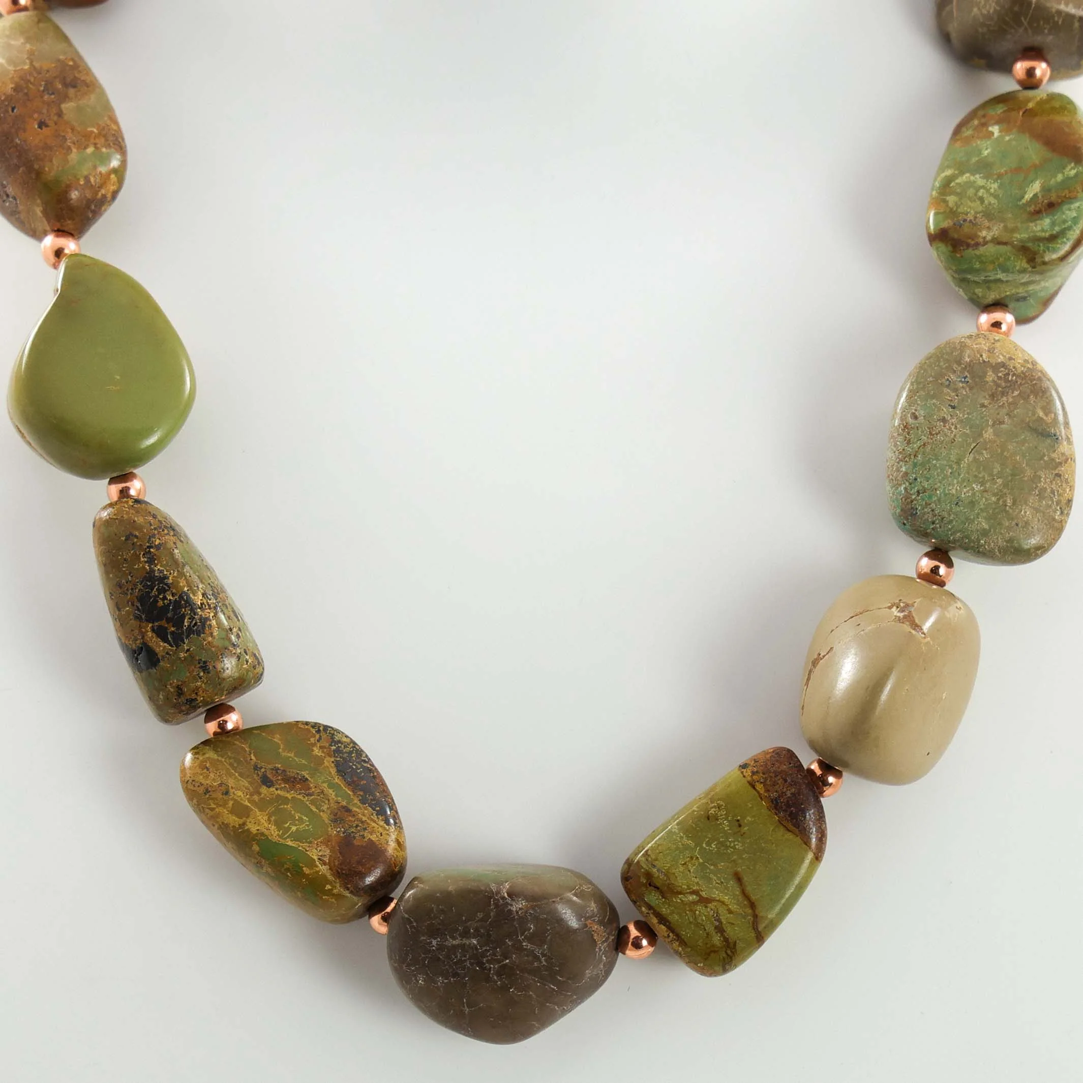 Turquoise and Copper Necklace - Image 2