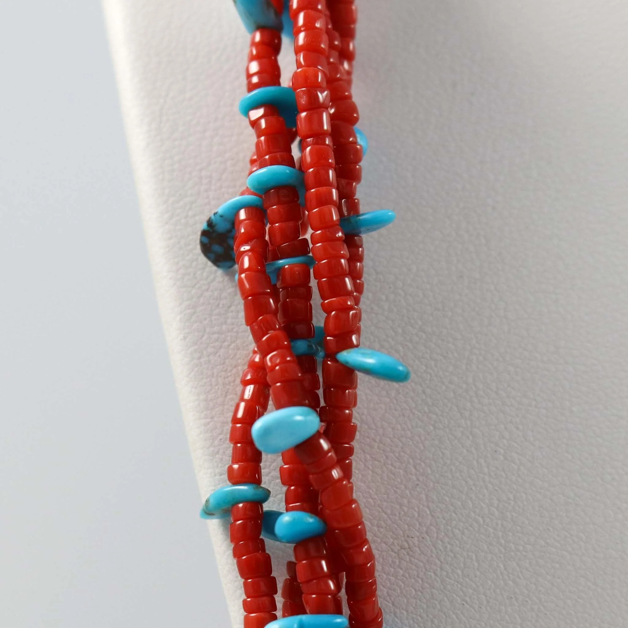 Turquoise and Coral Necklace - Image 4