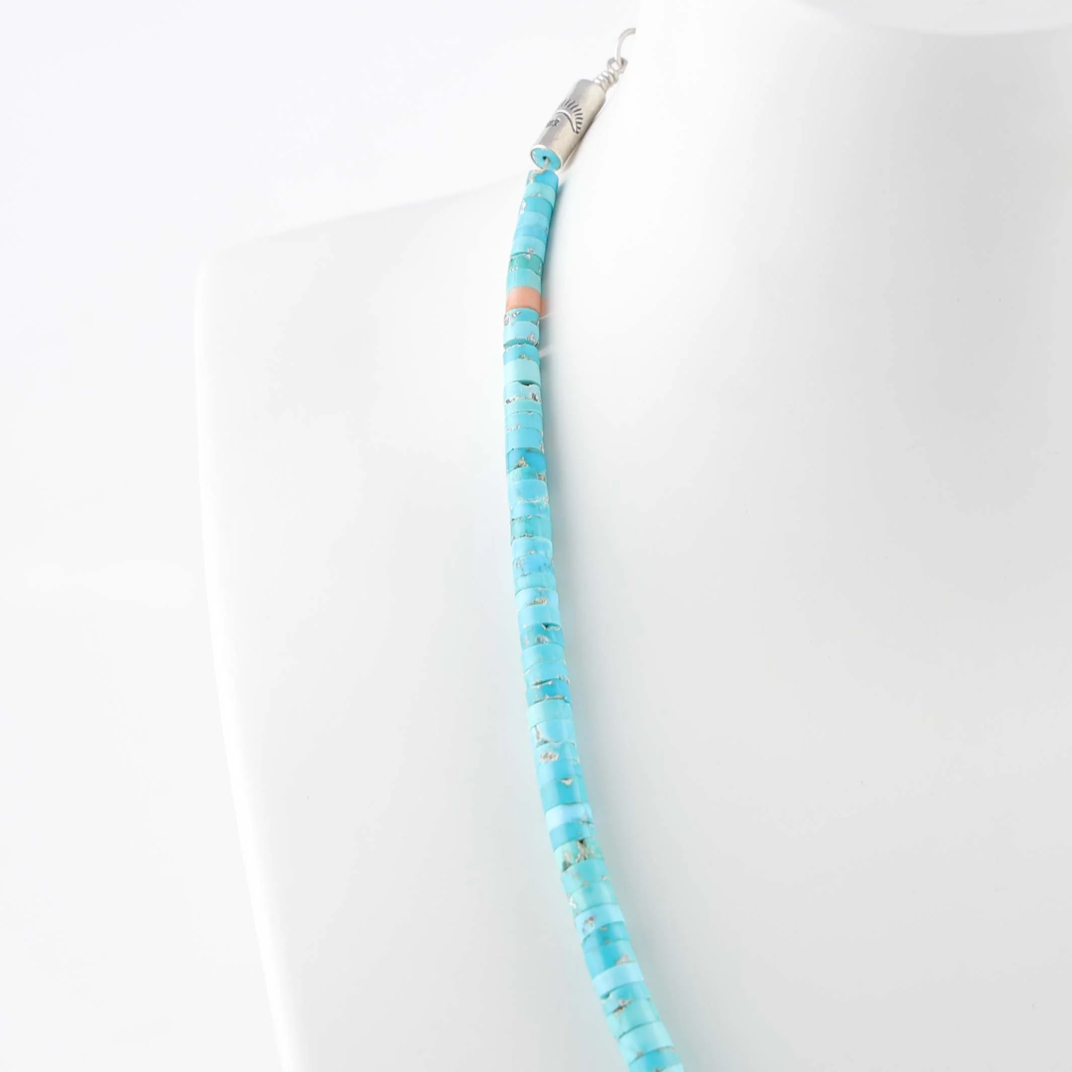 Turquoise and Coral Necklace - Image 3