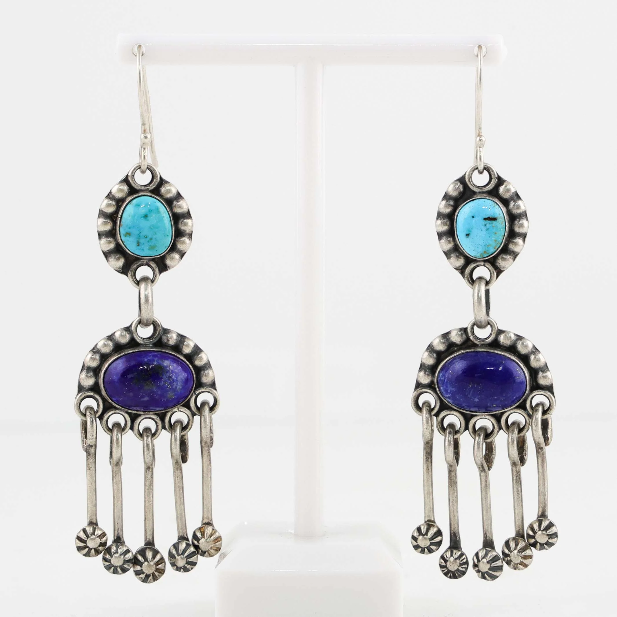 Turquoise and Lapis Earrings