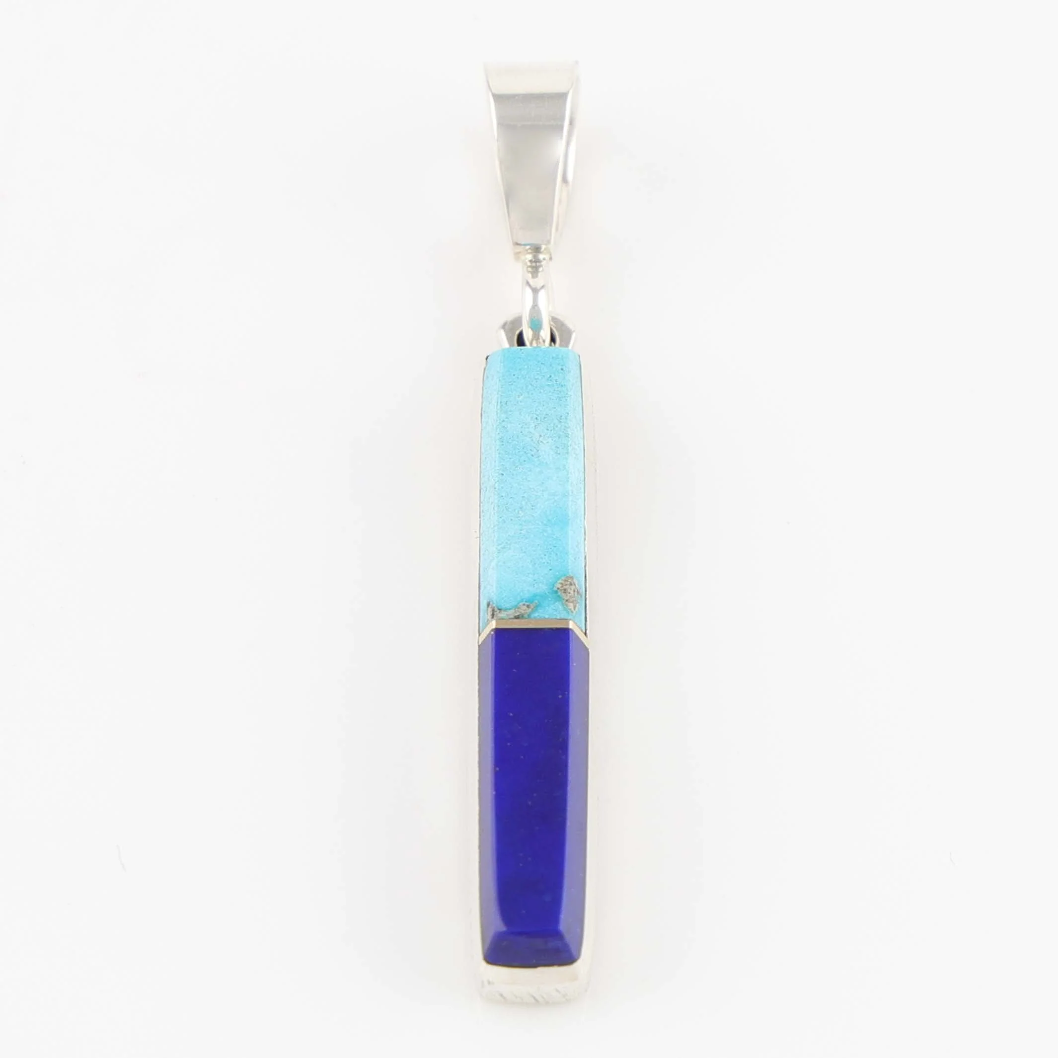 Turquoise and Lapis Pendant