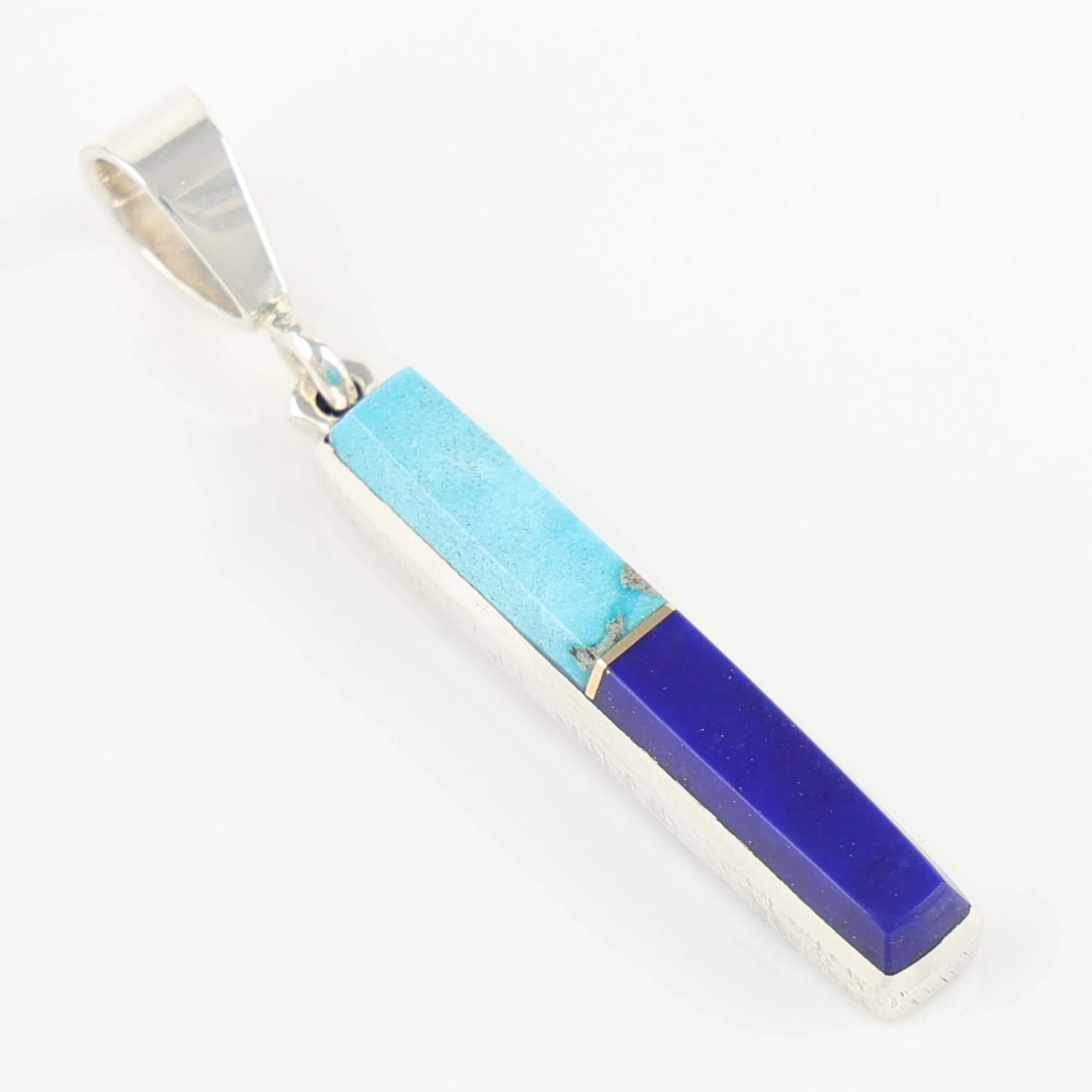 Turquoise and Lapis Pendant - Image 2