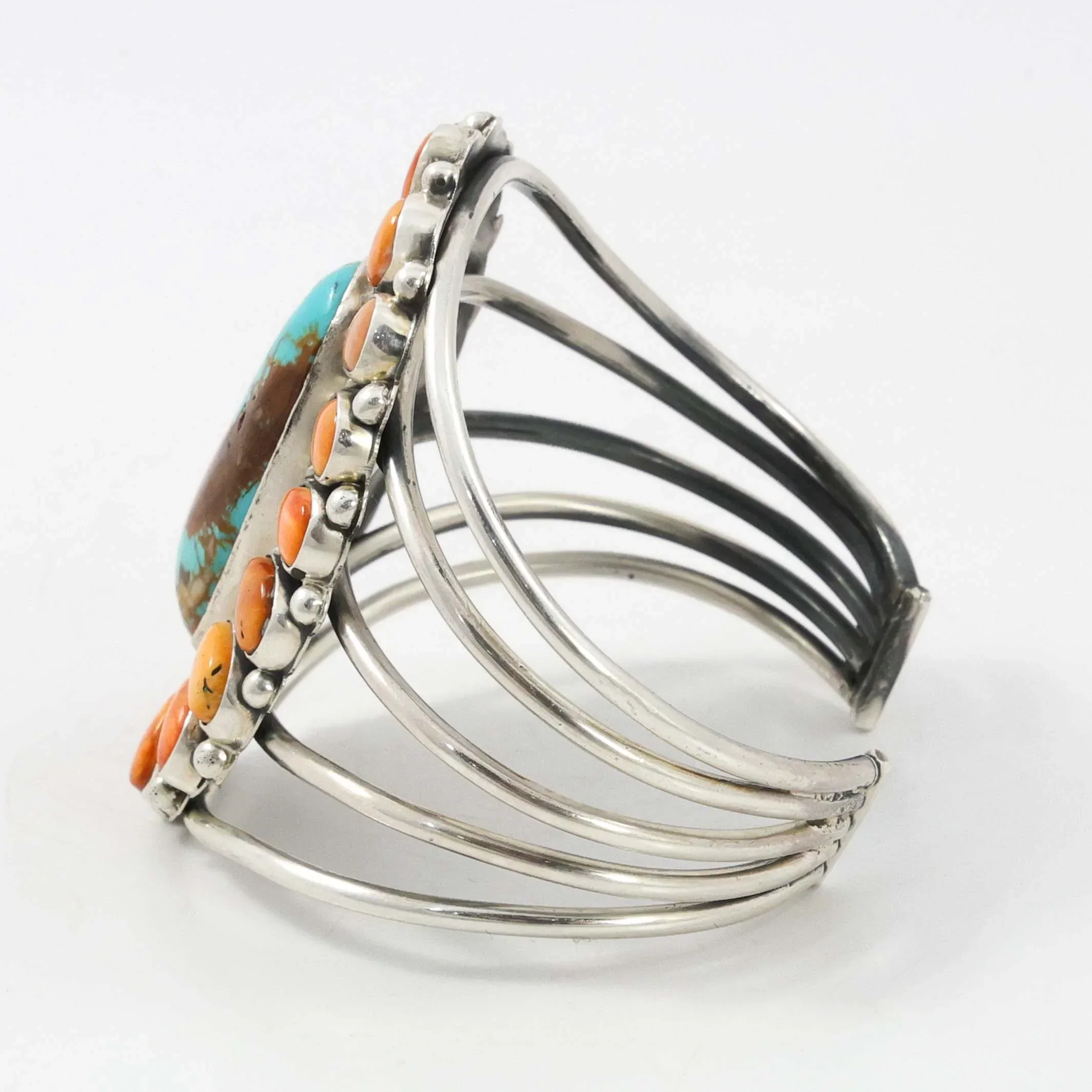 Turquoise and Spiny Oyster Cuff - Image 4