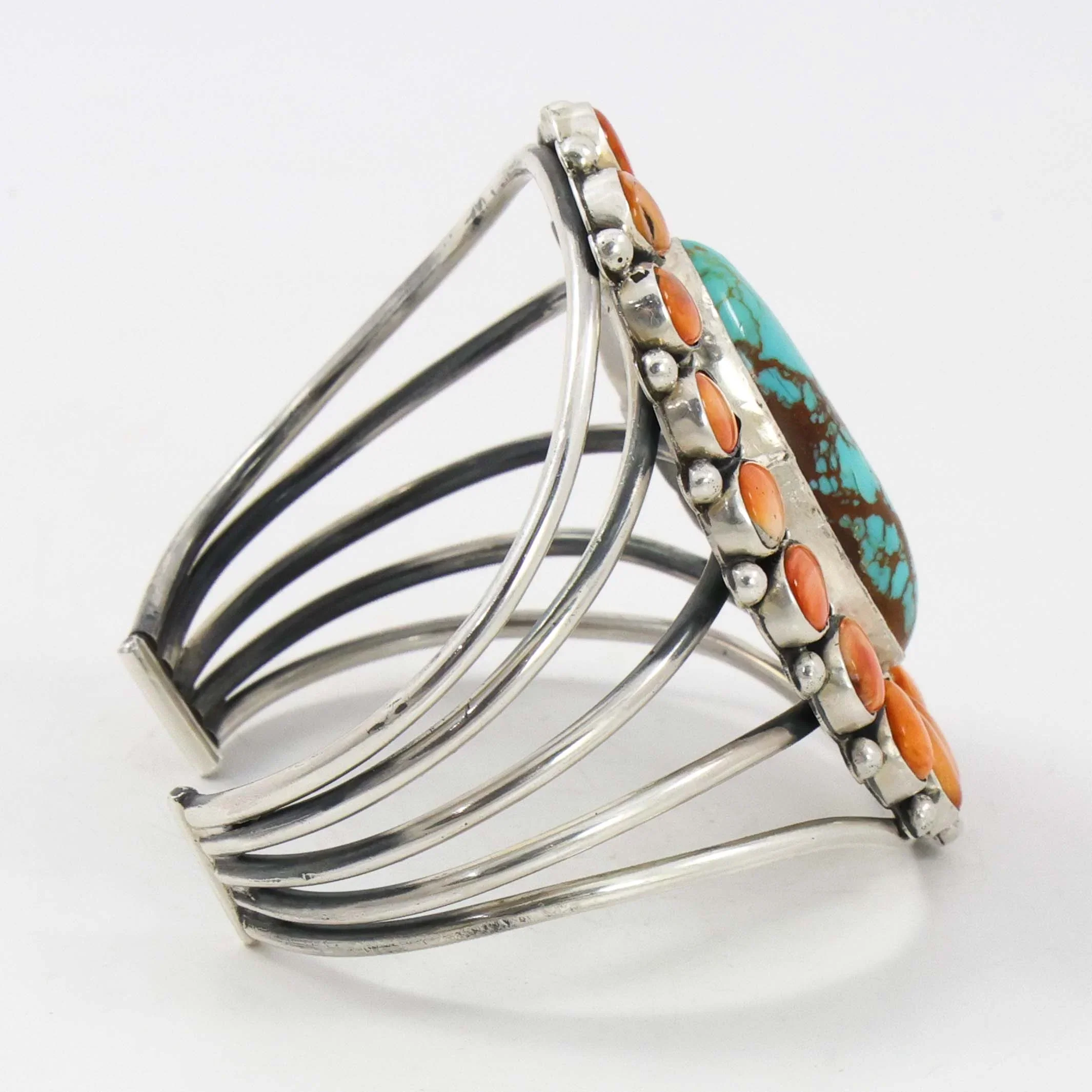 Turquoise and Spiny Oyster Cuff - Image 5