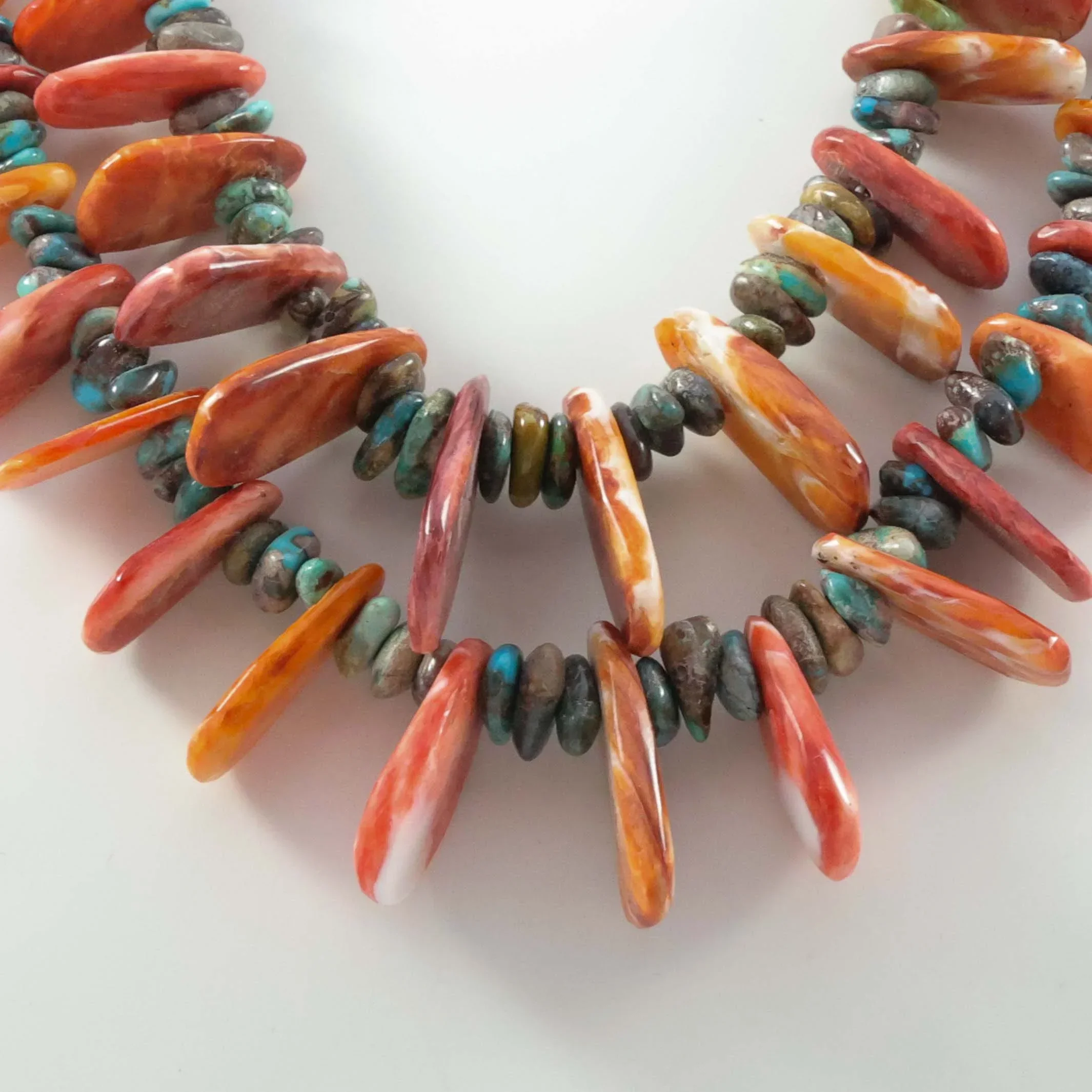 Turquoise and Spiny Oyster Necklace - Image 2
