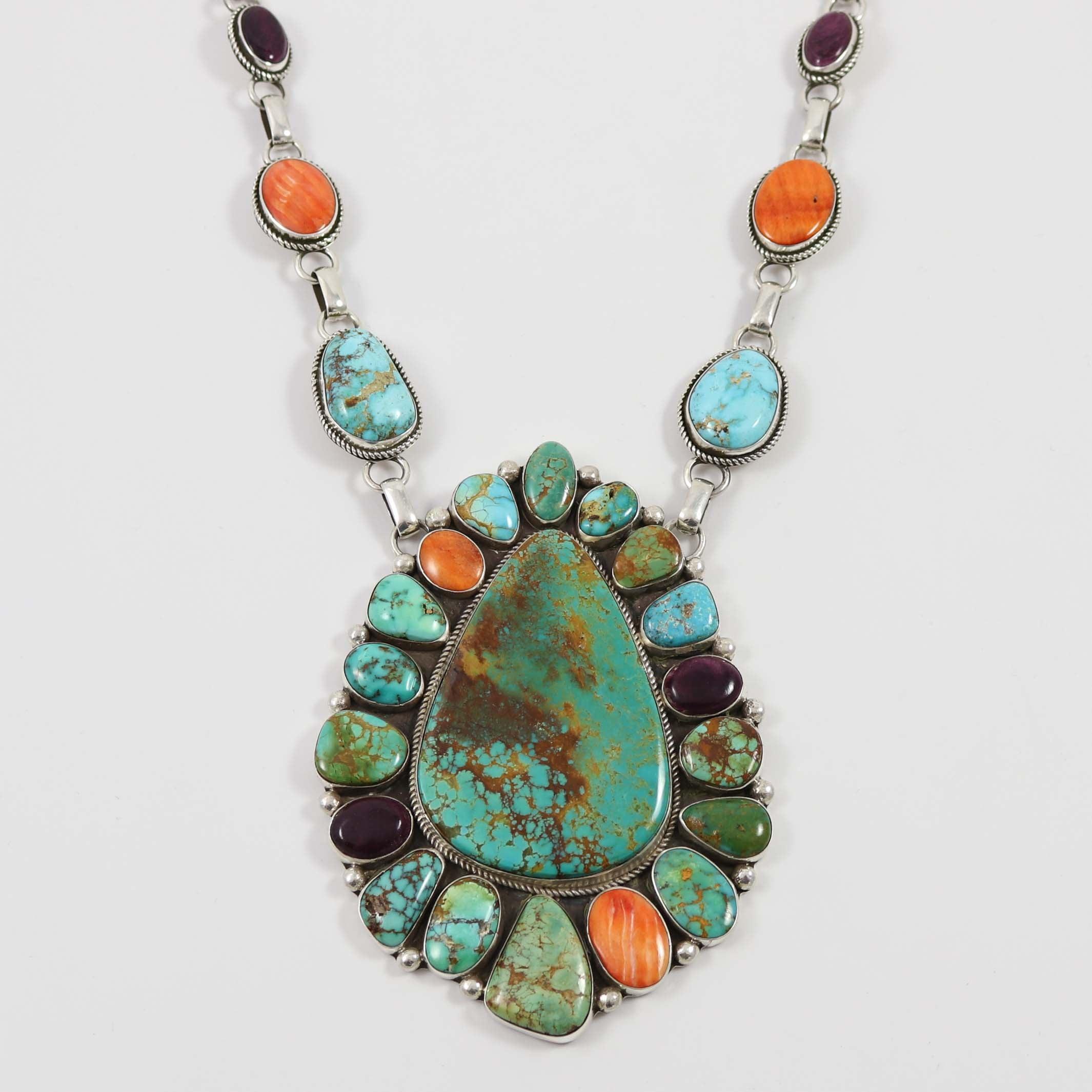 Turquoise and Spiny Oyster Shell Necklace - Image 2