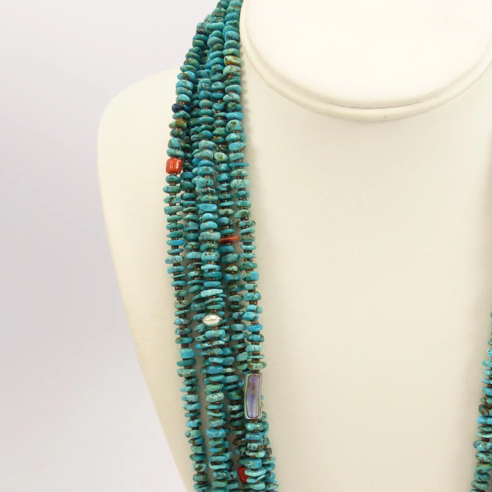 Turquoise Bead Necklace - Image 3