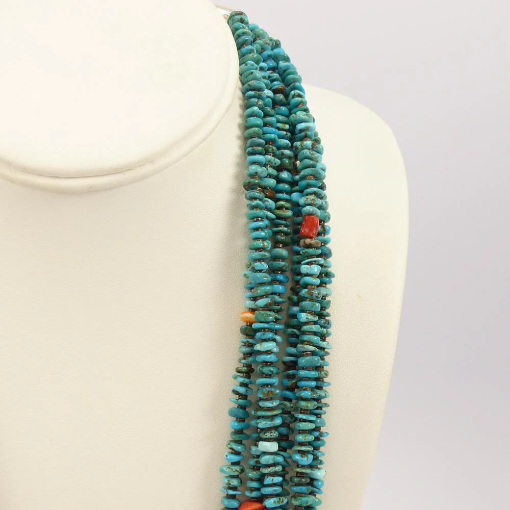 Turquoise Bead Necklace - Image 4