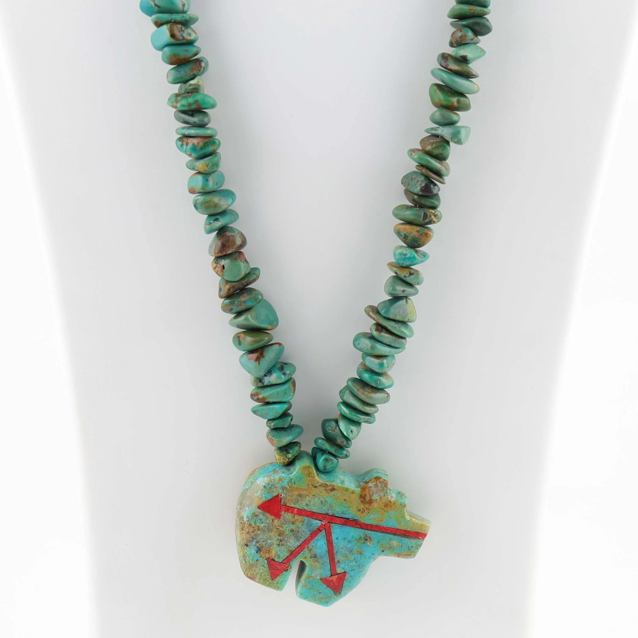 Turquoise Bear Fetish Necklace - Image 4