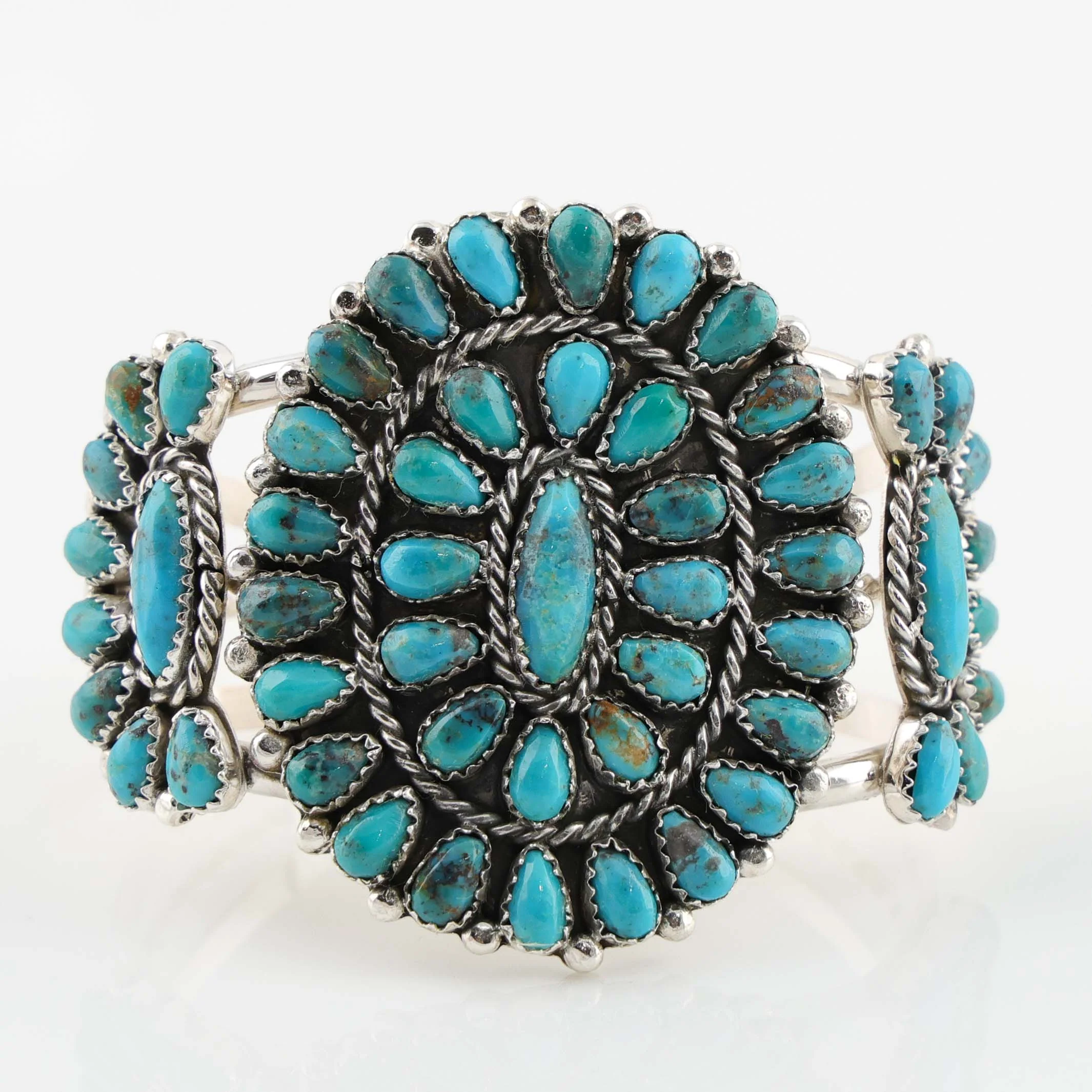 Turquoise Cluster Cuff - Image 2