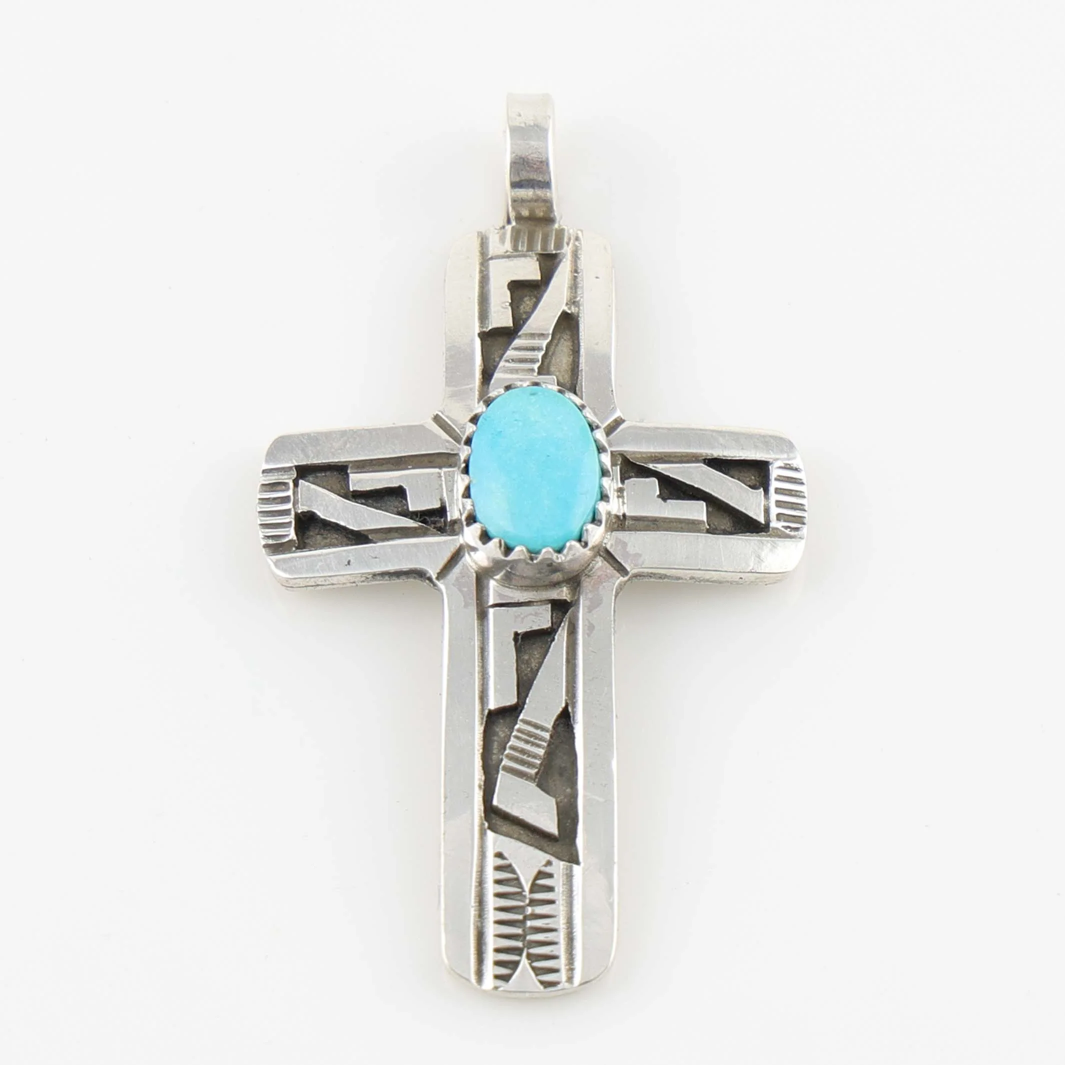 Turquoise Cross Pendant