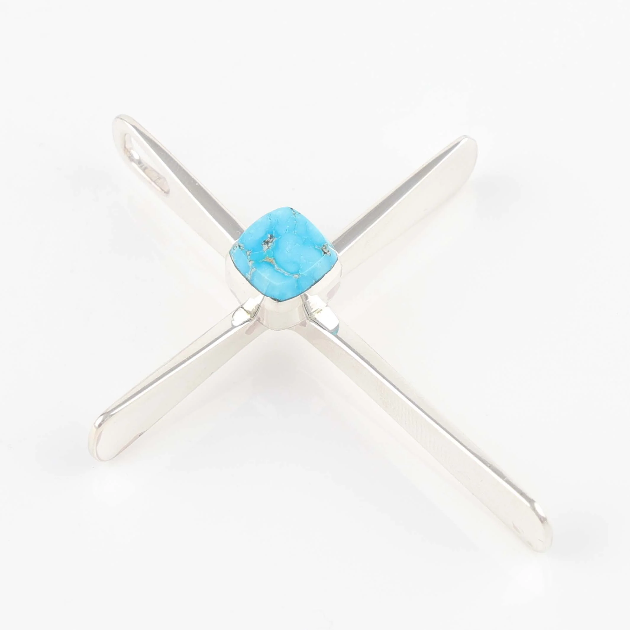 Turquoise Cross Pendant - Image 2