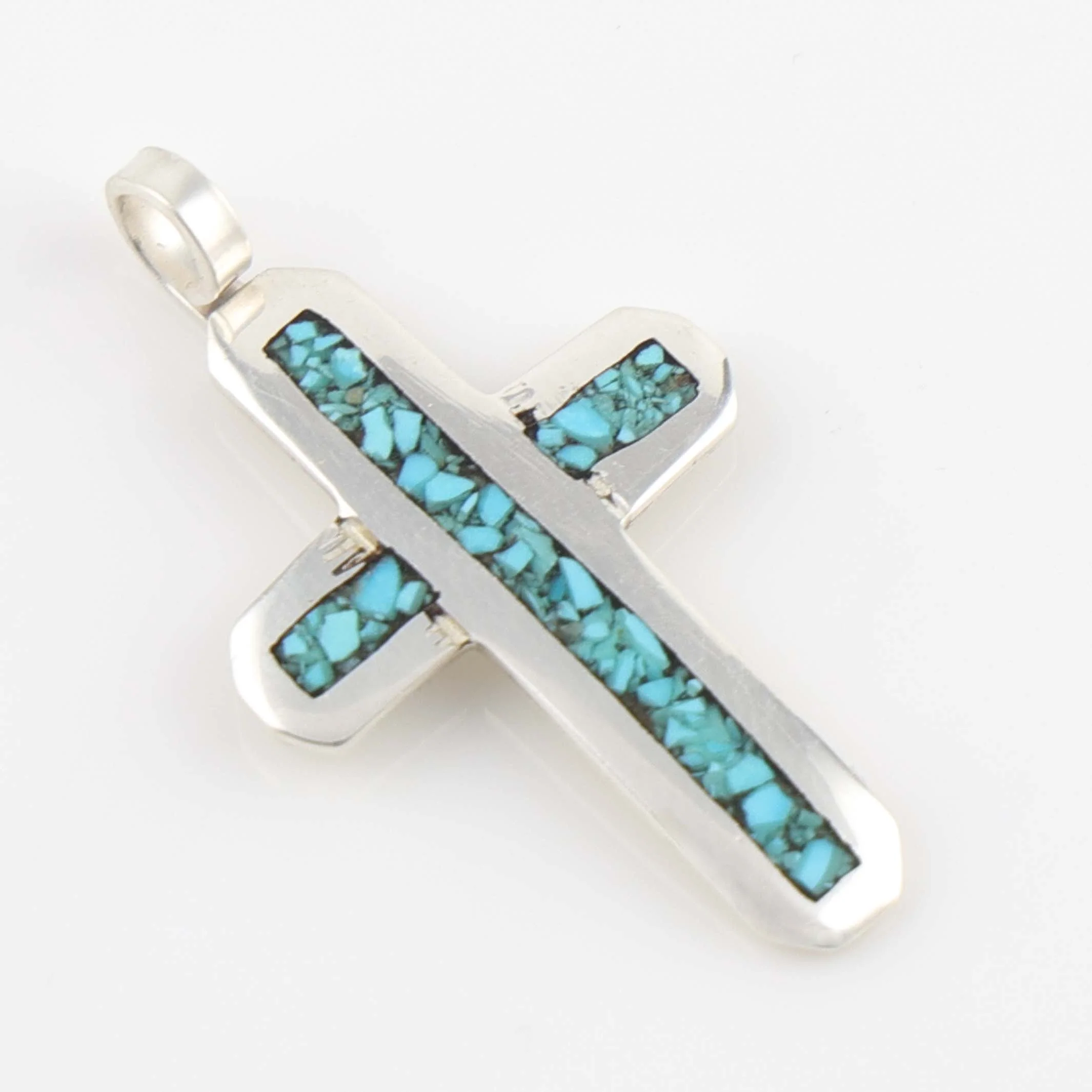 Turquoise Cross Pendant - Image 2